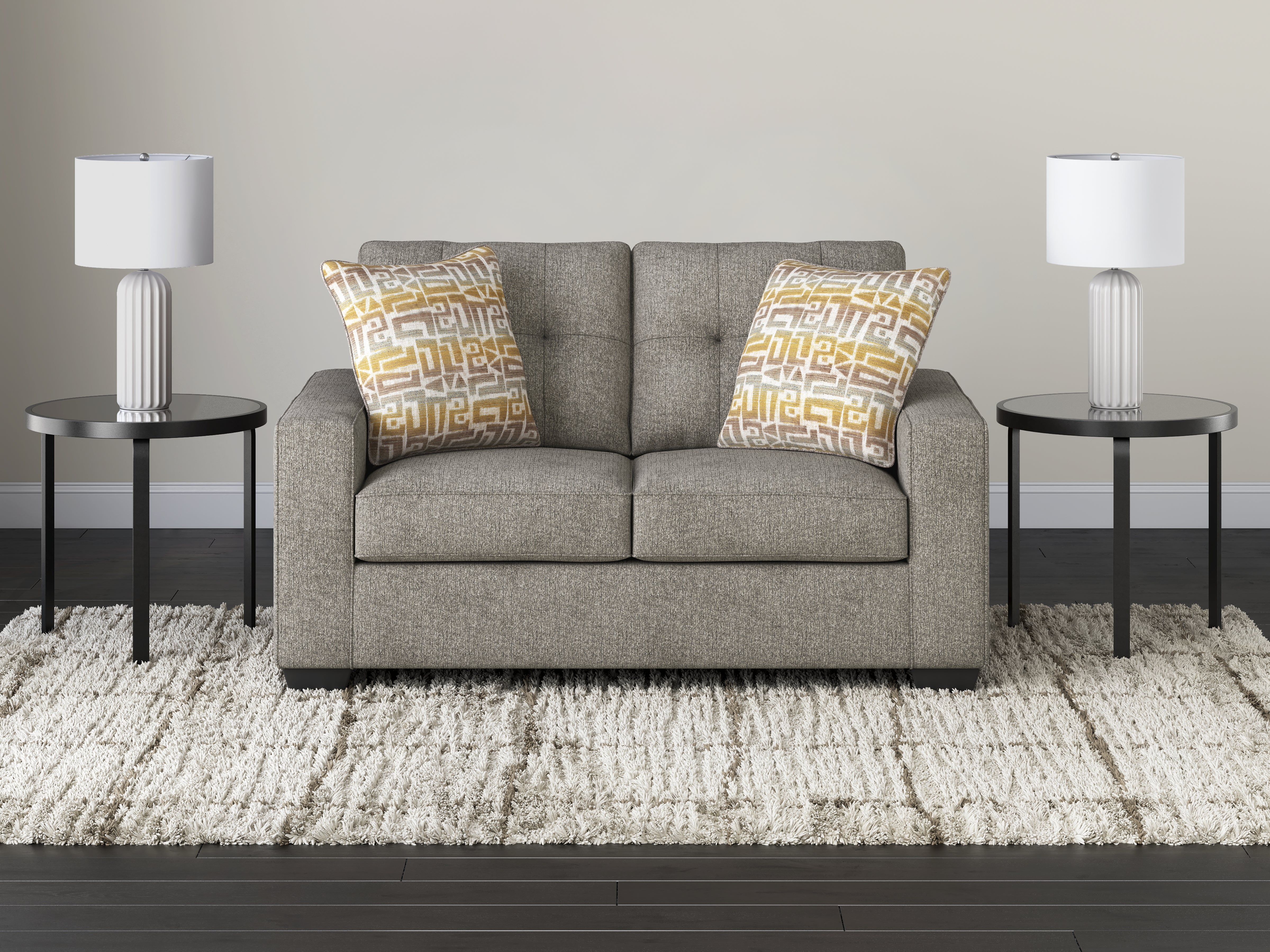 Family Deals Furniture - Ashley Furniture - Larimer Living Room - Loveseat / Iron - PC2920435