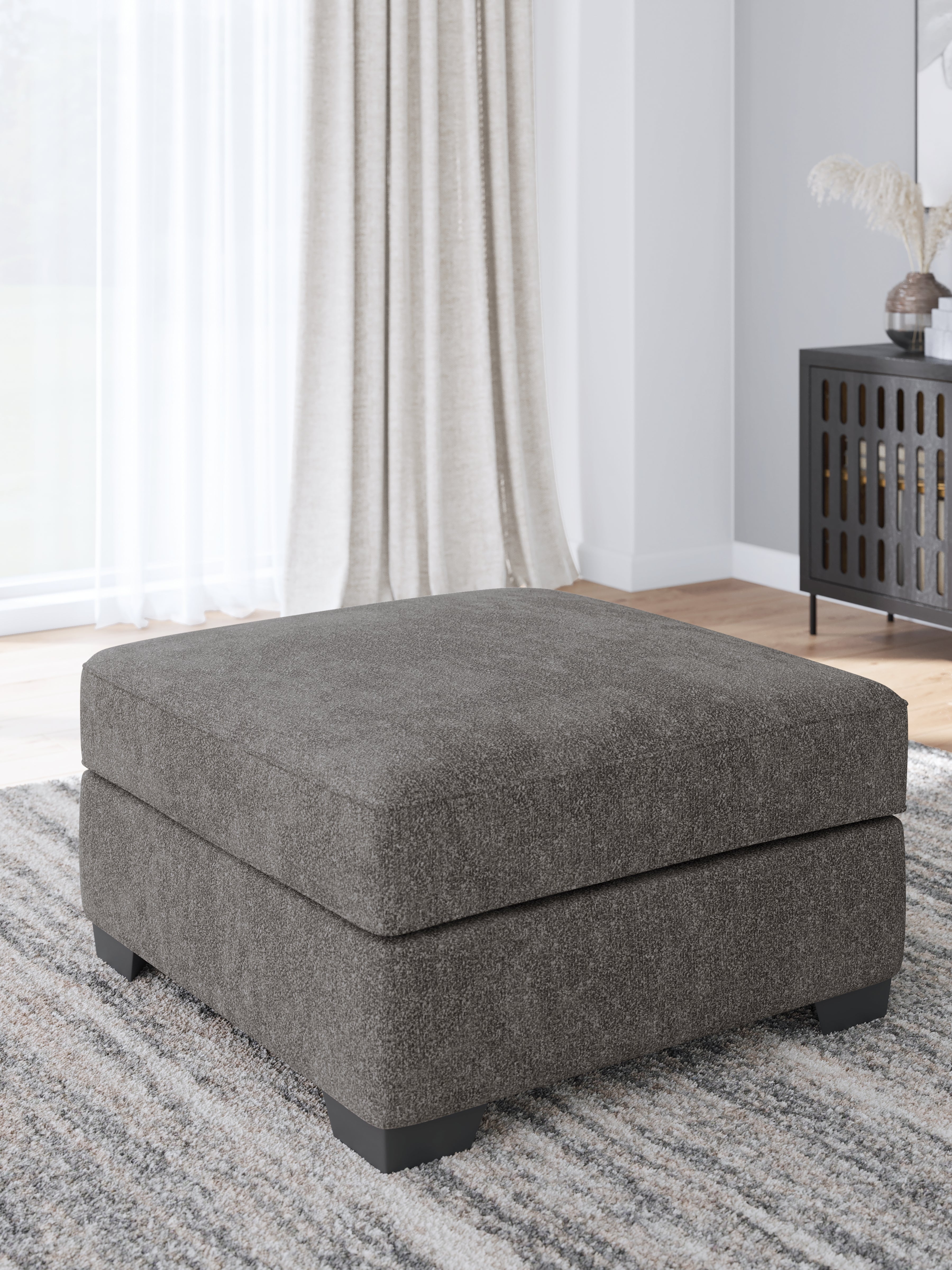 Family Deals Furniture - Ashley Furniture - Olten Living Room - Oversized Accent Ottoman / Graphite - 3130508