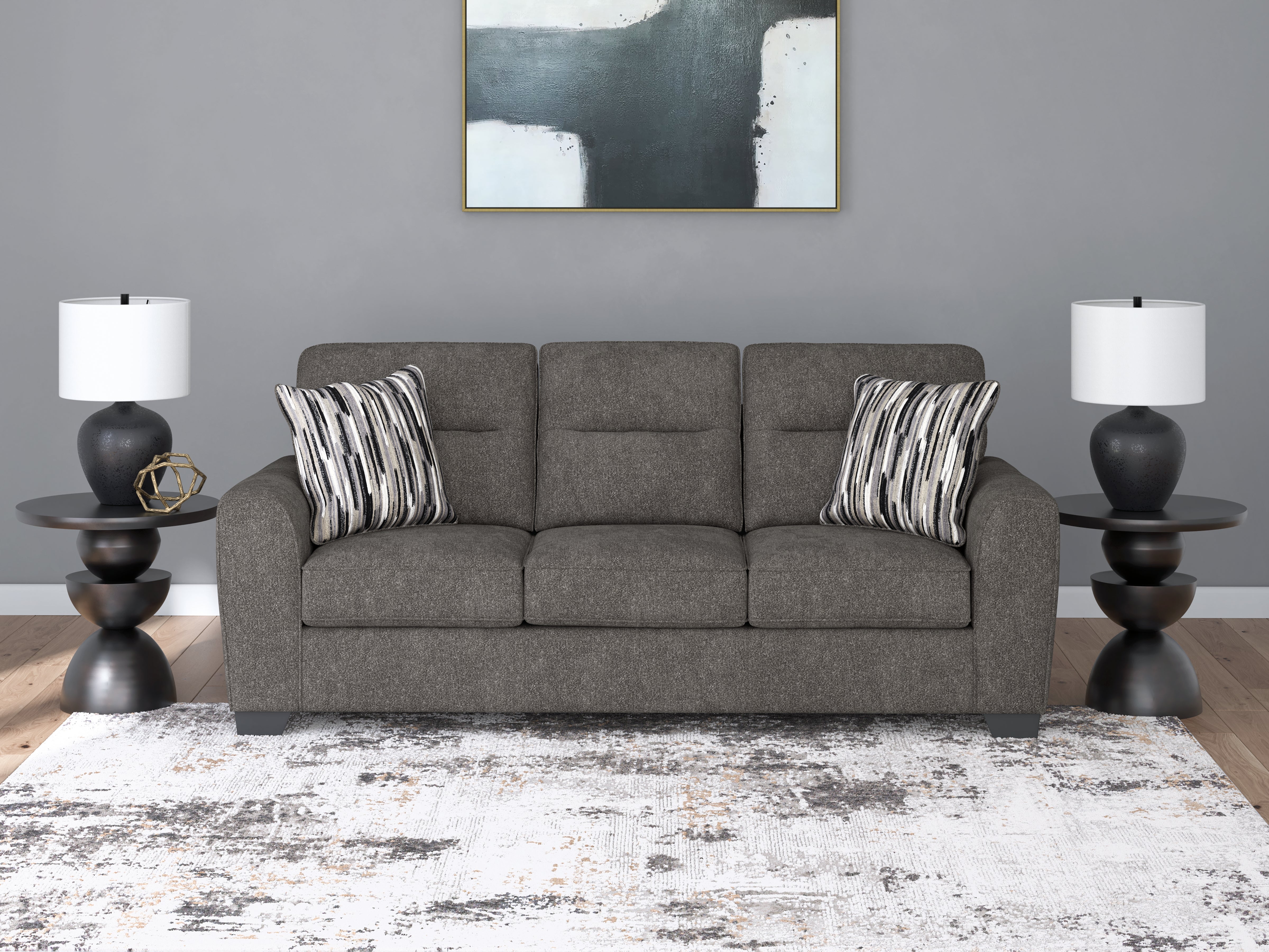 Family Deals Furniture - Ashley Furniture - Olten Living Room - Sofa / Graphite - 3130538