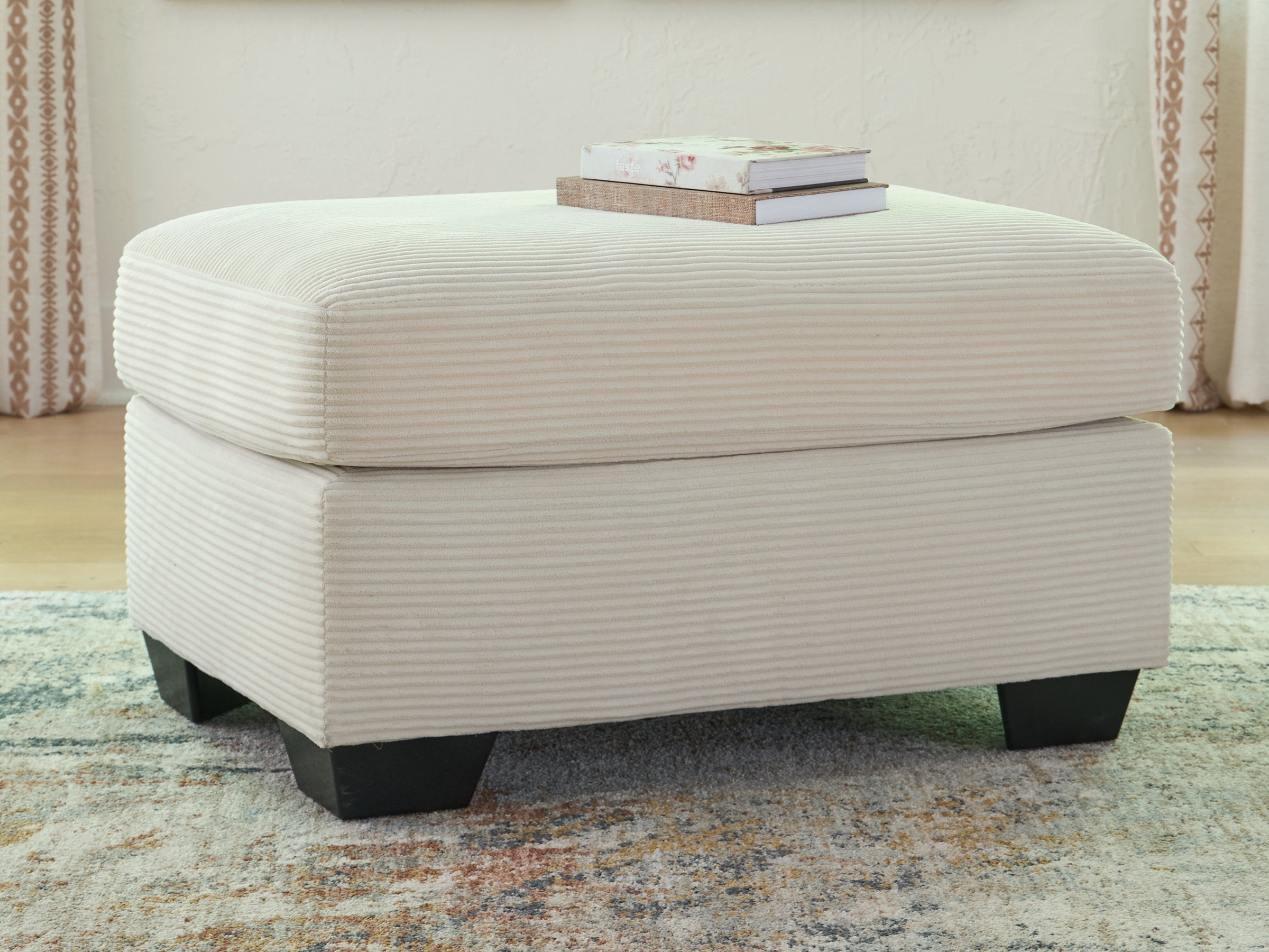 Family Deals Furniture - Ashley Furniture - Greenbriar Living Room - Ottoman / Ivory - PC3200614