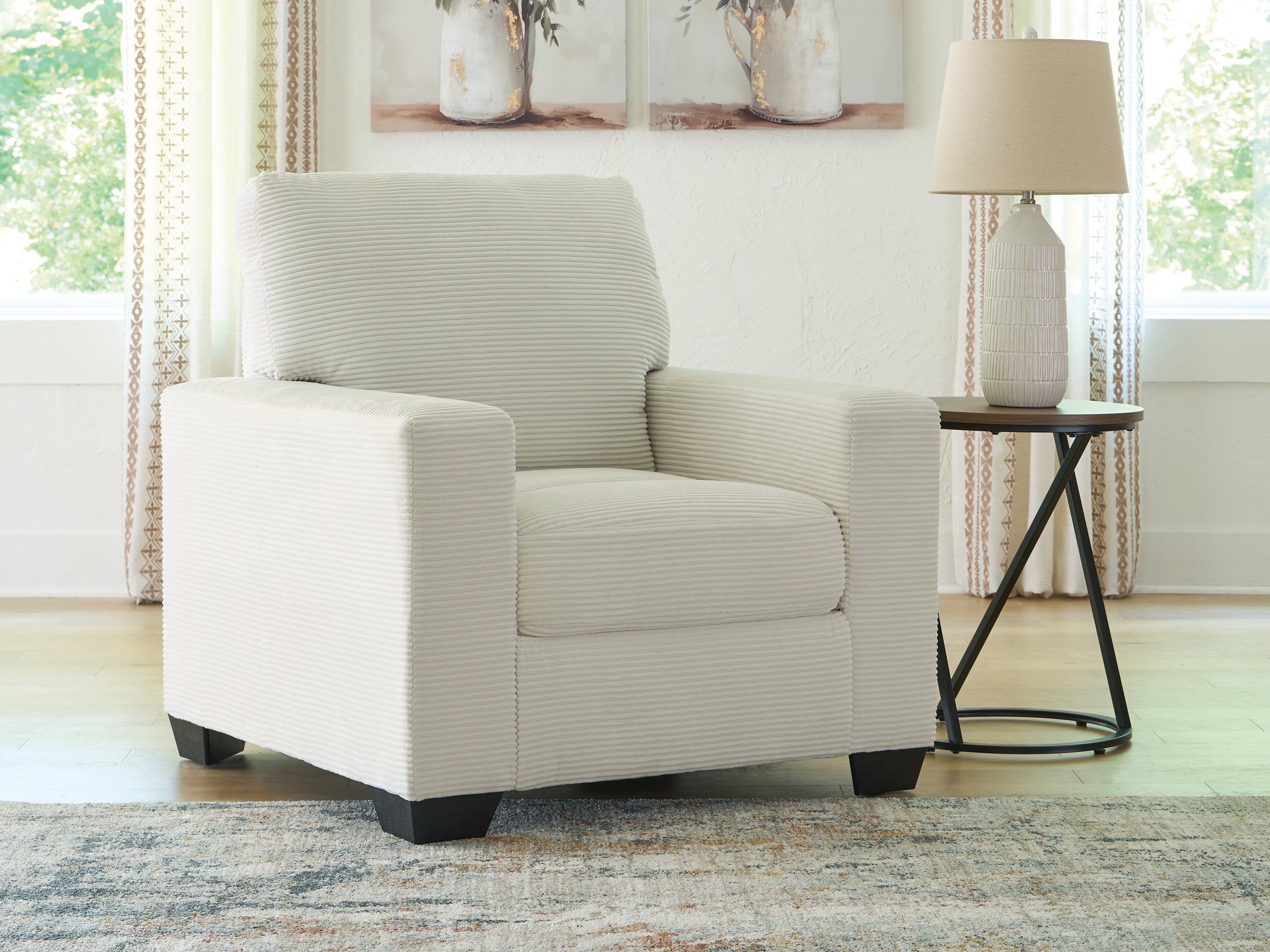 Family Deals Furniture - Ashley Furniture - Greenbriar Living Room - Sofa Chaise / Ivory - PC3200618
