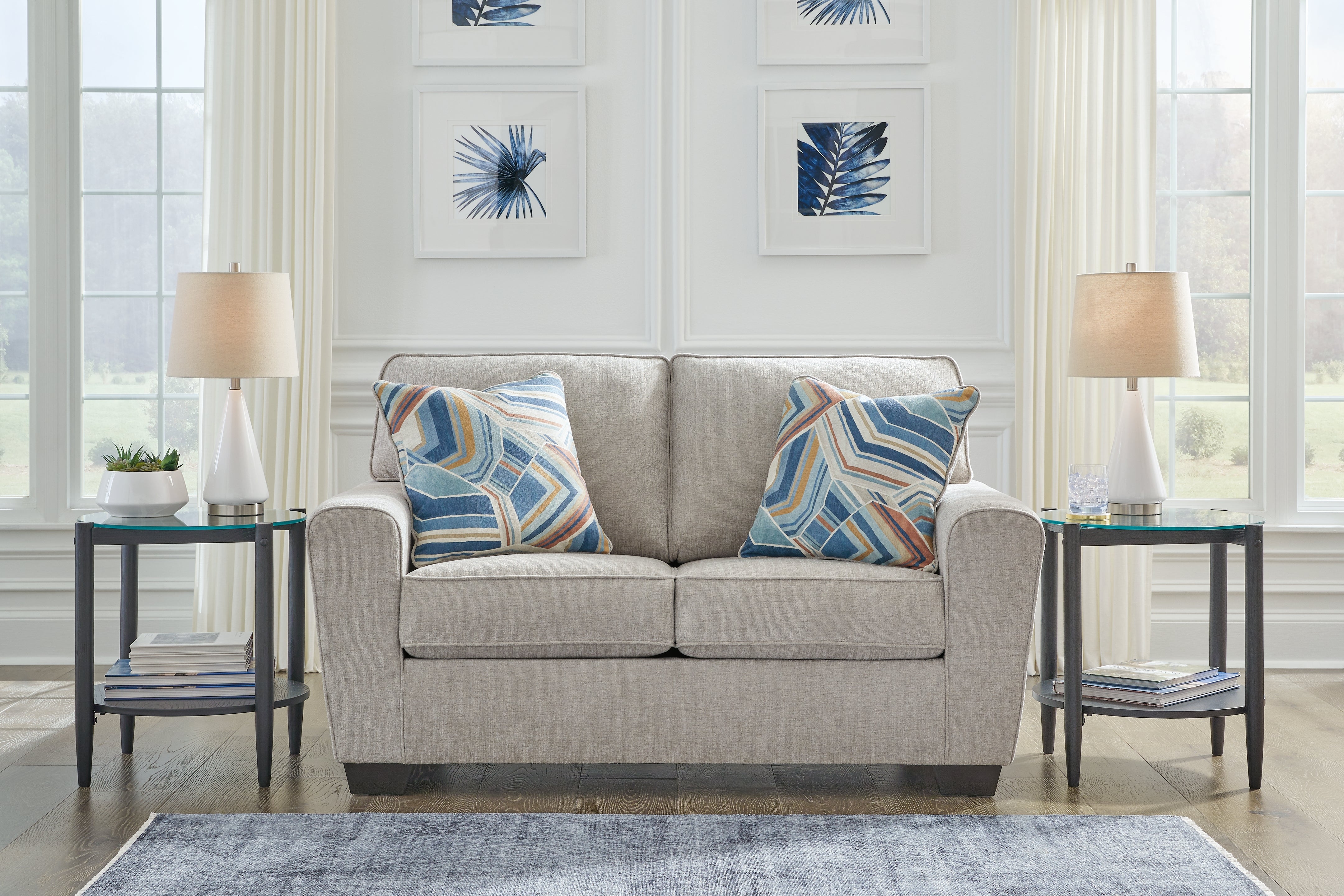 Family Deals Furniture - Ashley Furniture - Cashton Living Room - Loveseat / Ice - 4060635