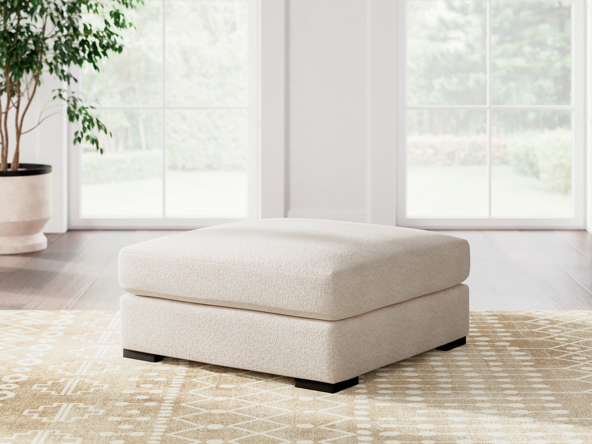 Family Deals Furniture - Ashley Furniture - Donelson Creek Living Room - Oversized Accent Ottoman / Vanilla - 4800208