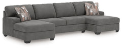 Family Deals Furniture - Ashley Furniture - Newellen Sectional - RAF 3-Piece Sectional with Chaise / Hemp - 48404S1