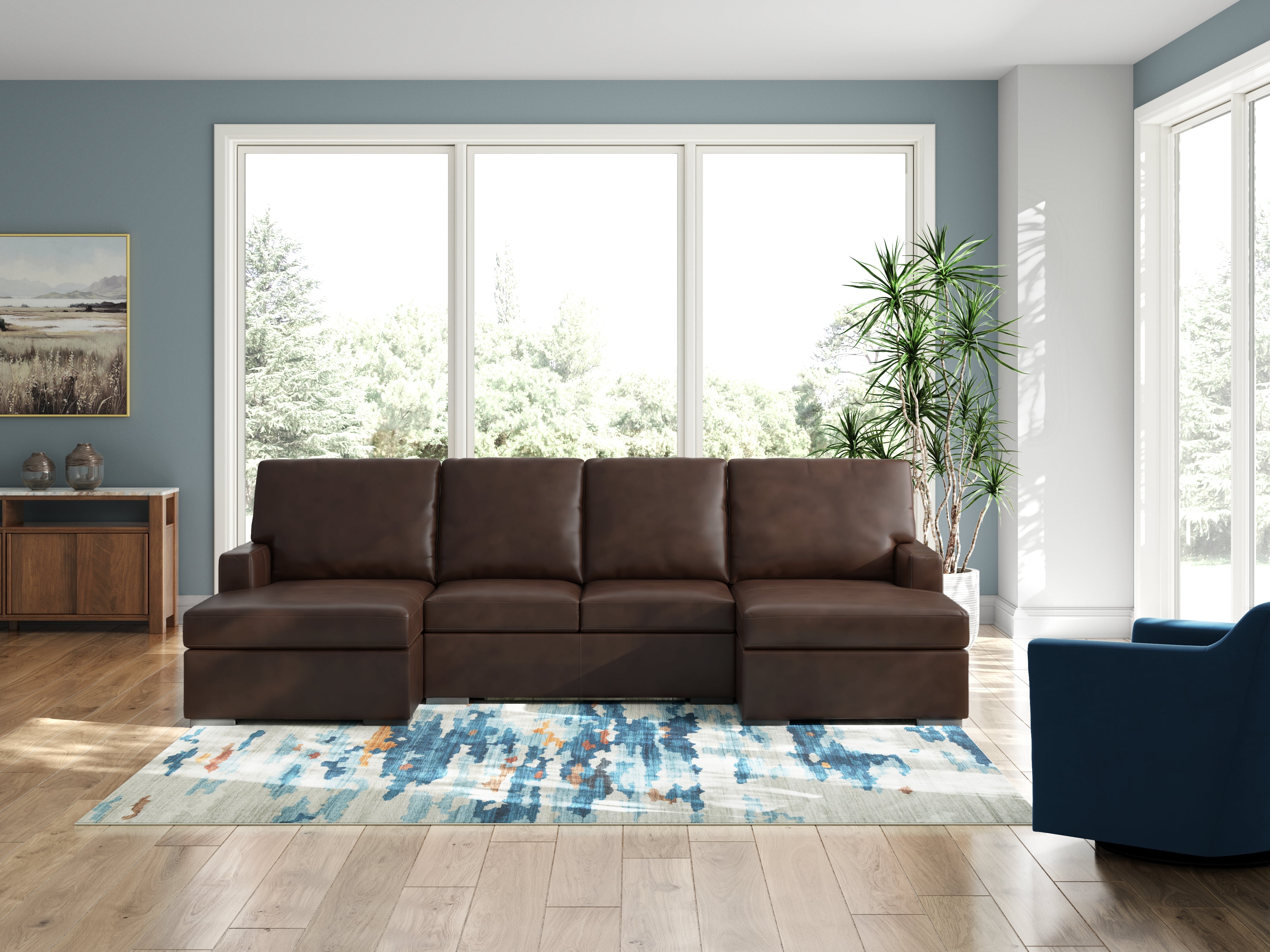 Family Deals Furniture - Ashley Furniture - McDowlan Sectional - RAF 3-Piece Sectional with Double Chaise / Coffee - PC48504S3