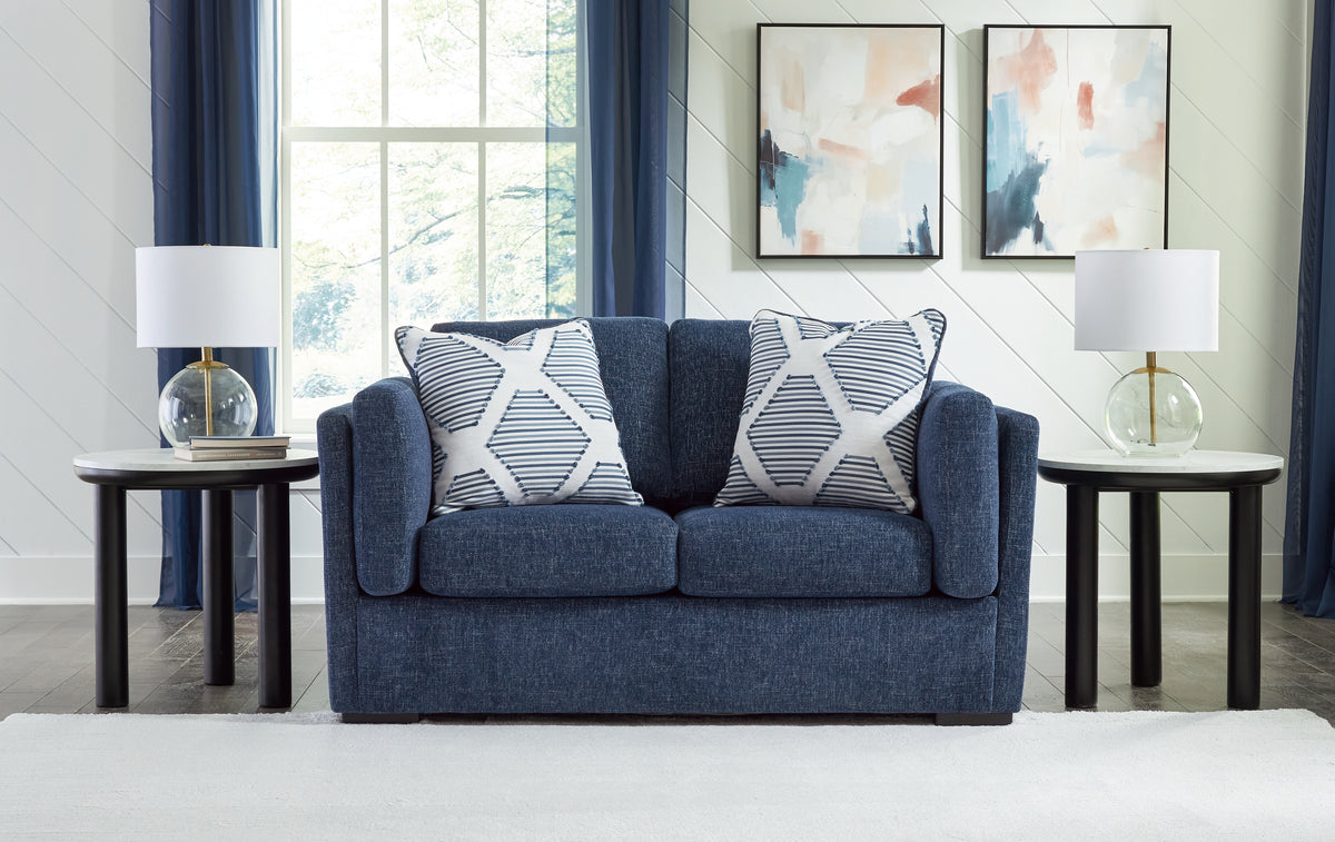 Family Deals Furniture - Ashley Furniture - Evansley Living Room - Loveseat / Navy - 5450235