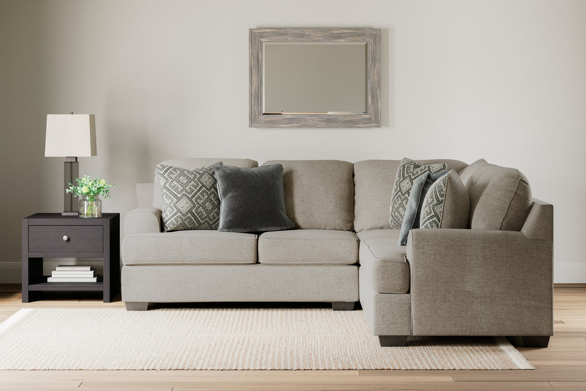 Family Deals Furniture - Ashley Furniture - Bovarian Sectional - LAF 4-Piece Sectional / Stone - 56103S6
