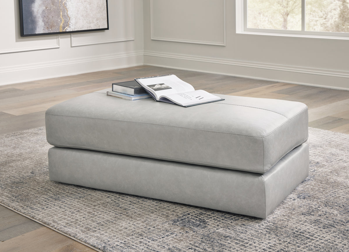Family Deals Furniture - Ashley Furniture - Amiata Living Room - Oversized Accent Ottoman / Glacier - 5740408