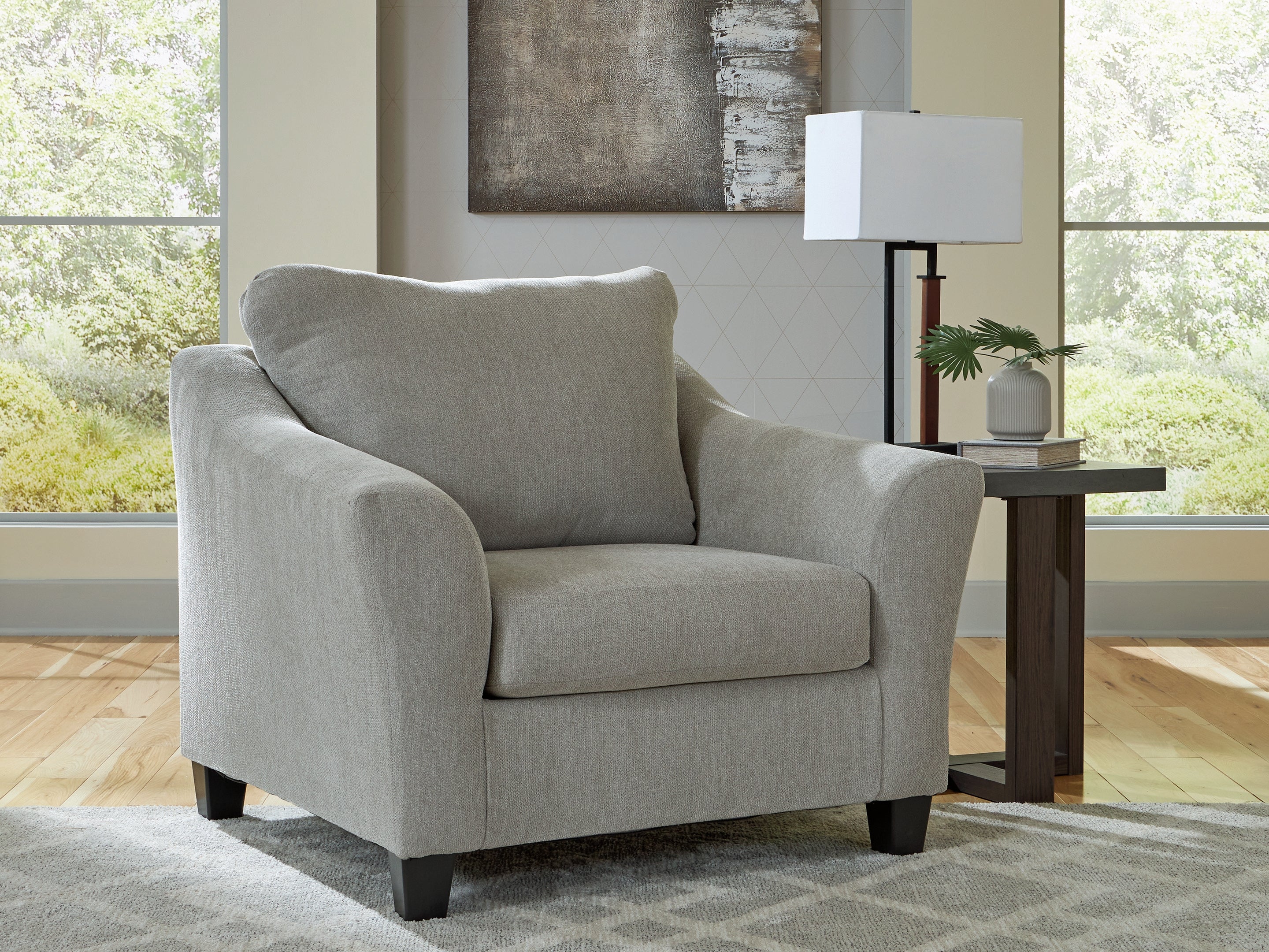 Family Deals Furniture - Ashley Furniture - Willarae Living Room - Chair and a Half / Taupe - 5980323