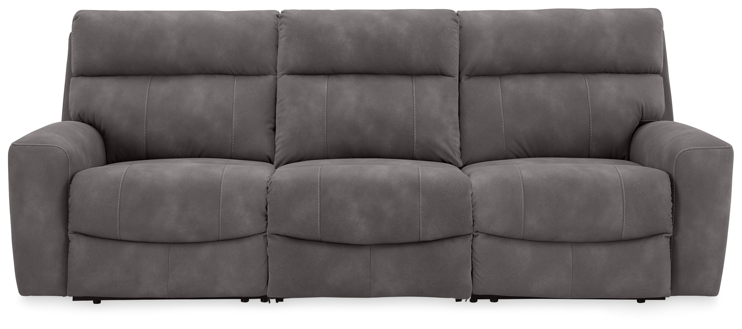 Family Deals Furniture - Ashley Furniture - Next-Gen DuraPella Sectional - 3-Piece Power Reclining Sectional / Slate - 61003S9