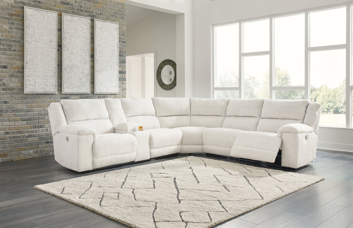 Family Deals Furniture - Ashley Furniture - Keensburg Sectional - 3-Piece Power Reclining Sectional / Linen - 61807S1