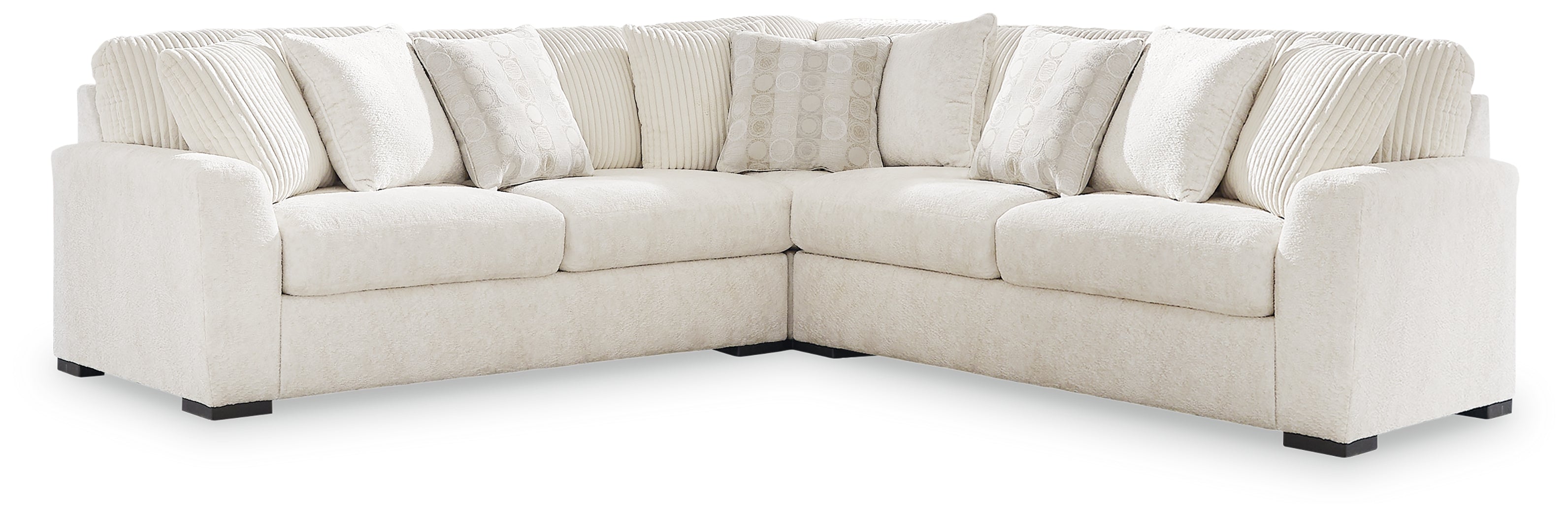 Family Deals Furniture - Ashley Furniture - Chessington Sectional - LAF 3-Piece Sectional / Ivory - 61904S5