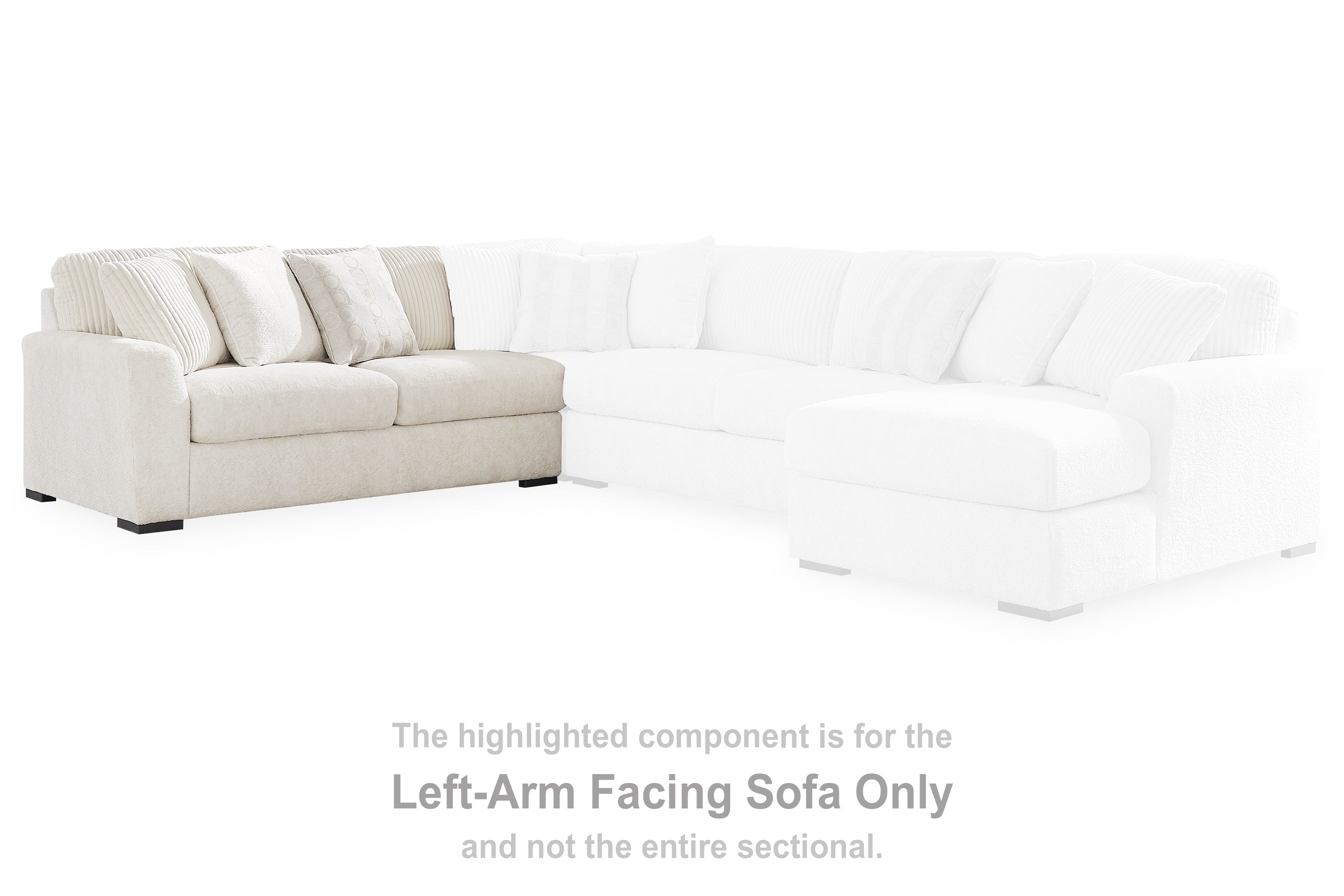 Family Deals Furniture - Ashley Furniture - Chessington Sectional - LAF Sofa / Ivory - 6190466