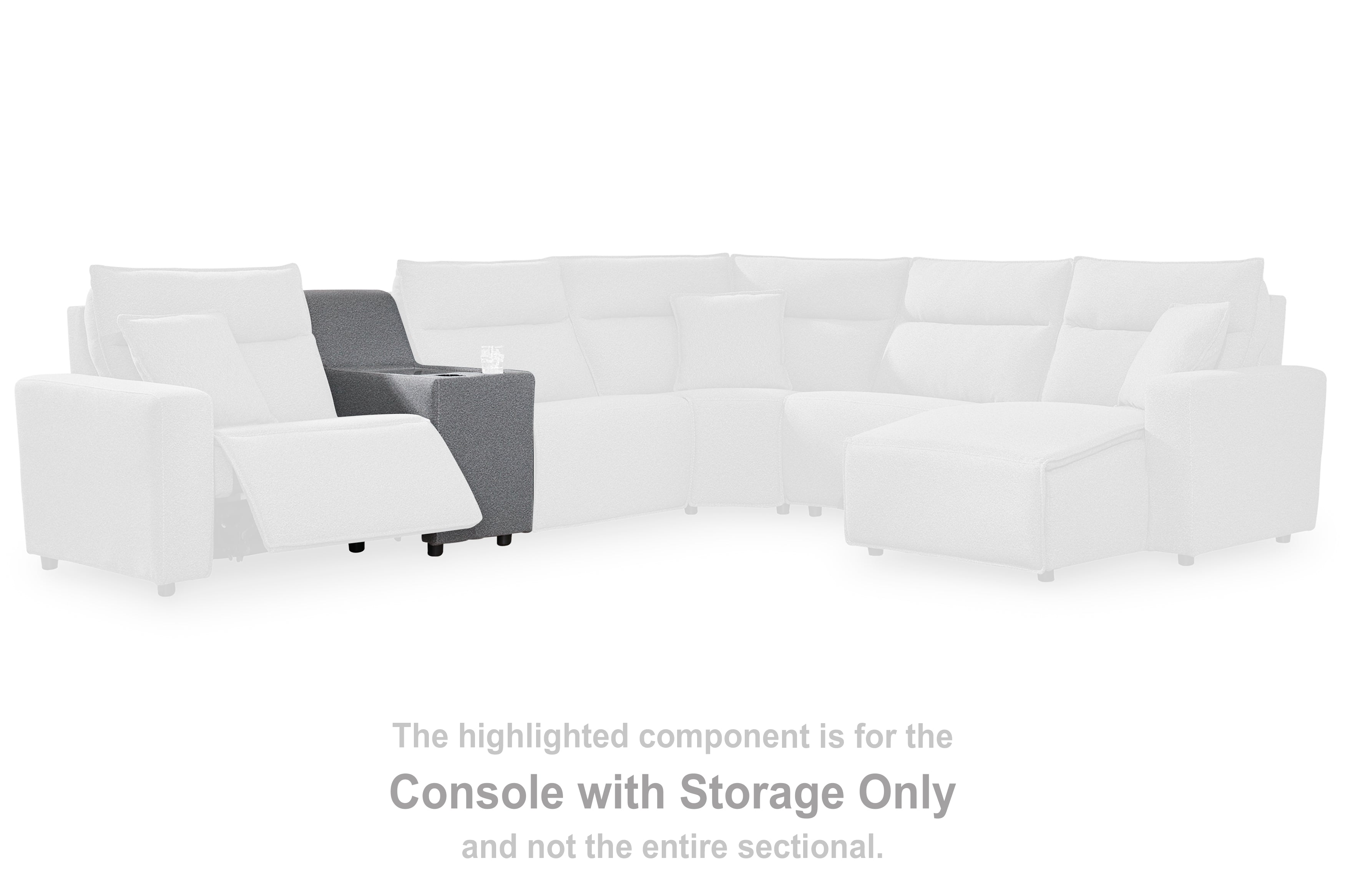 Family Deals Furniture - Ashley Furniture - ModMax II Sectional - Console / Salt and Pepper - 6590657