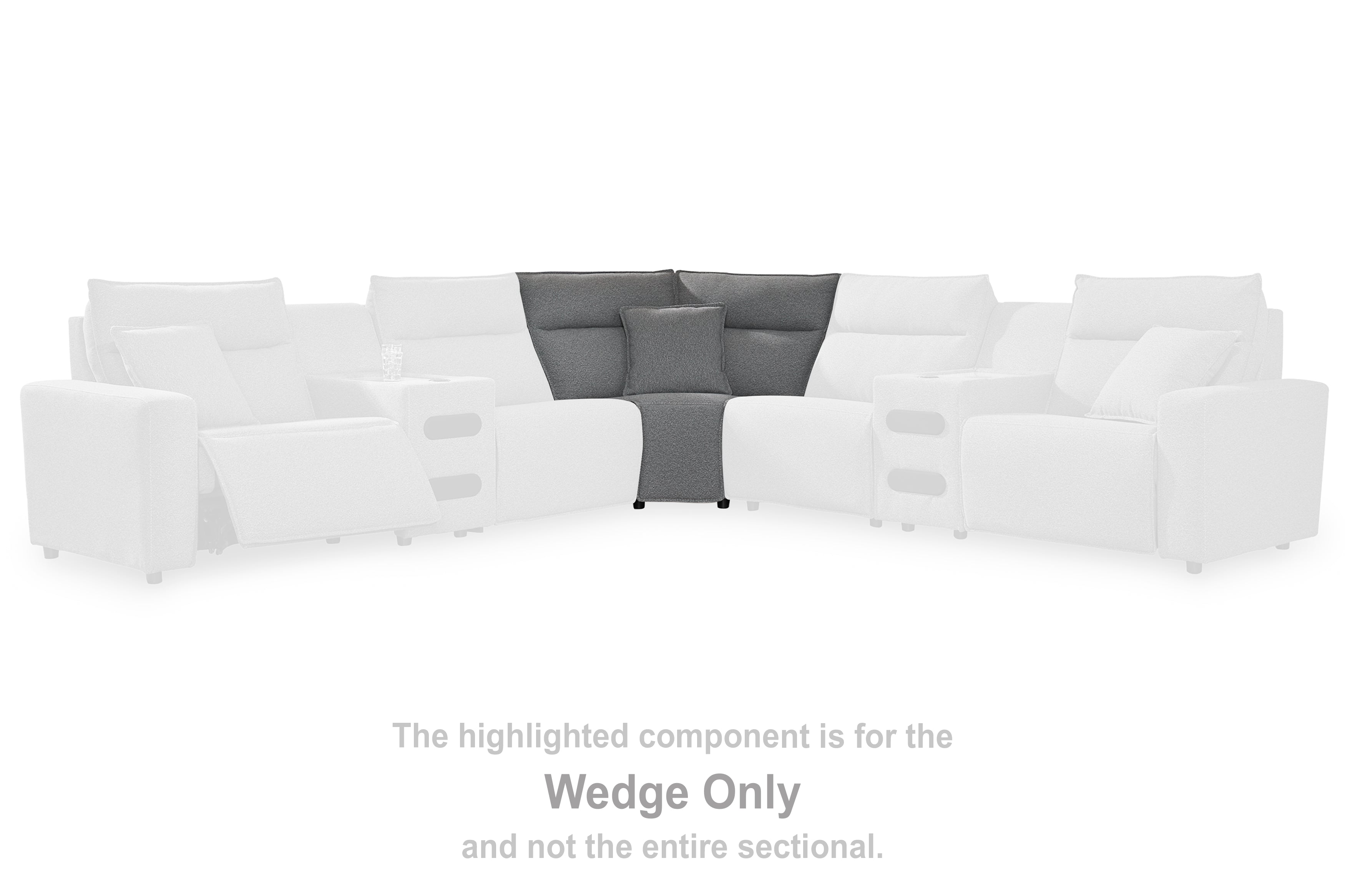 Family Deals Furniture - Ashley Furniture - ModMax II Sectional - Wedge / Salt and Pepper - 6590677