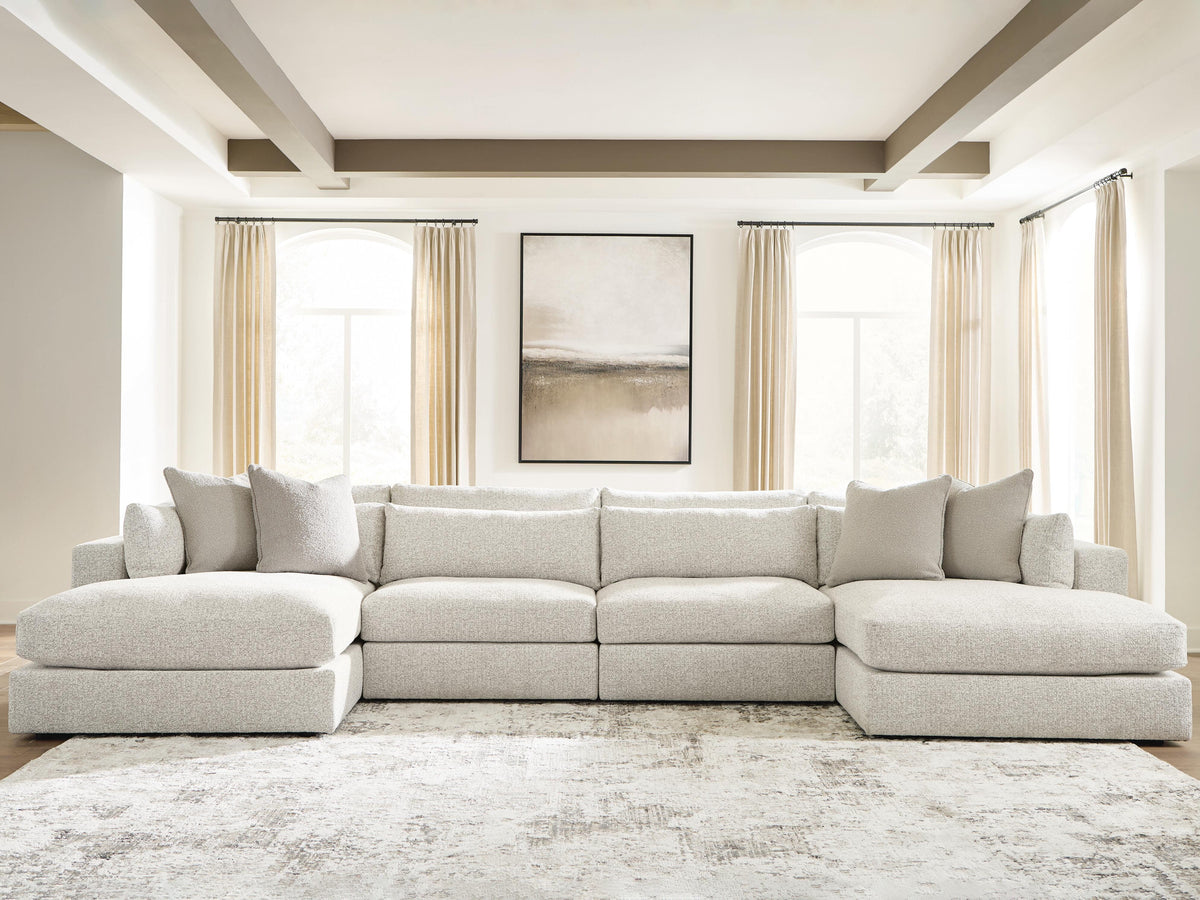 Family Deals Furniture - Ashley Furniture - Ashbourne Estate Sectional - RAF 4-Piece Double Chaise Sectional - PC66004S9