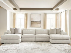 Family Deals Furniture - Ashley Furniture - Ashbourne Estate Sectional - RAF 4-Piece Double Chaise Sectional - PC66004S9