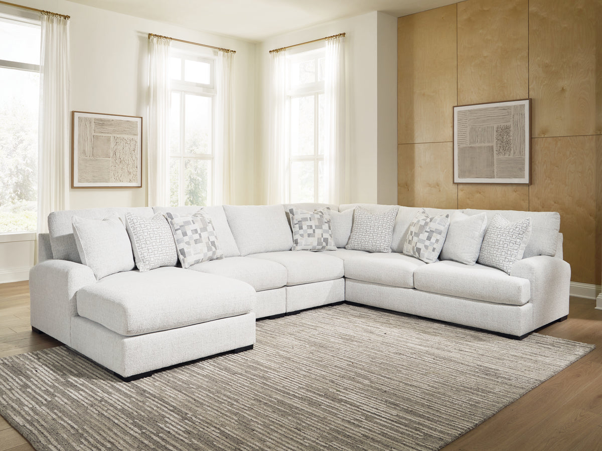 Family Deals Furniture - Ashley Furniture - Misty-Lakes 5-Piece Sectional with Chaise - 5-Piece Sectional with Chaise - PC66906S12