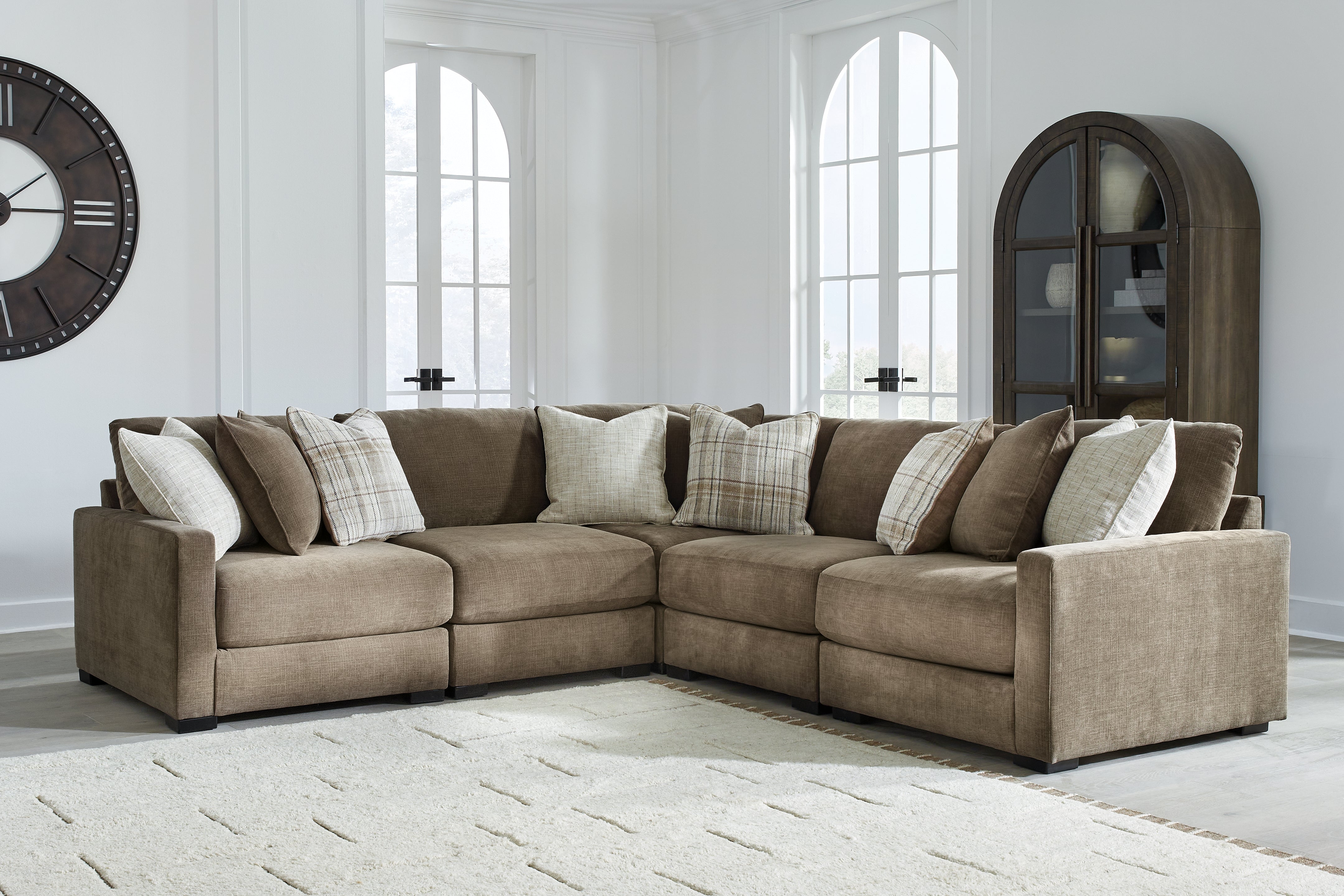 Family Deals Furniture - Ashley Furniture - Camellia-Court Sectional - 5-Piece Sectional / Coffee - 68207S17