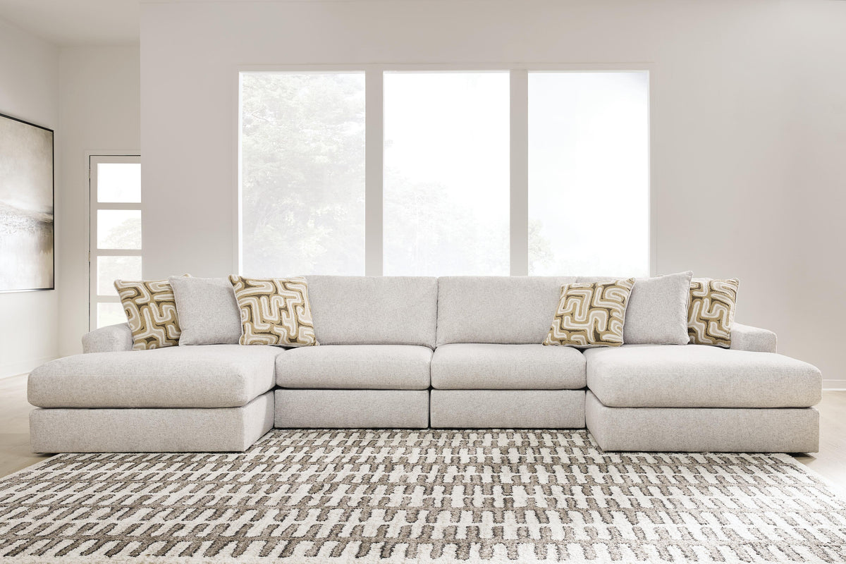 Family Deals Furniture - Ashley Furniture - Kestrie Sectional - RAF 4-Piece Double Chaise Sectional - PC68706S9