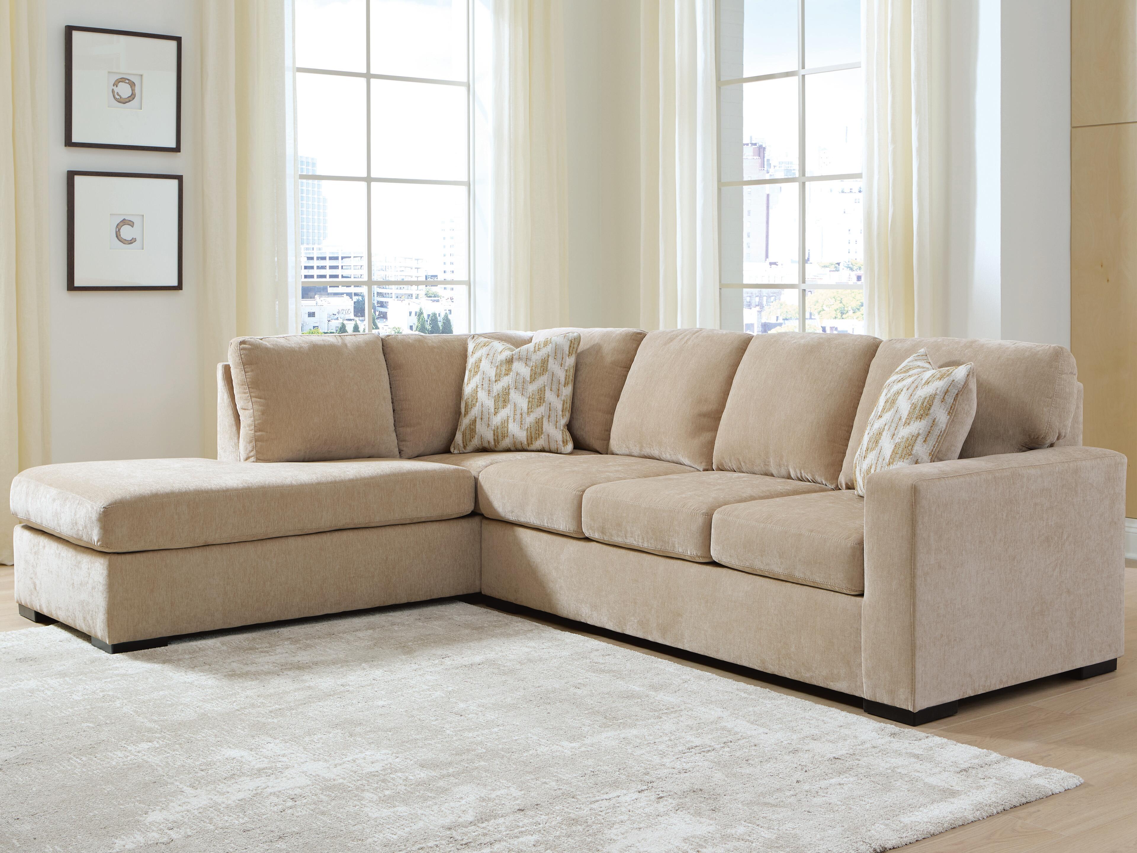 Family Deals Furniture - Ashley Furniture - Bridgepoint Sectional - RAF 2-Piece Sectional with Chaise / Almond - PC69507S2