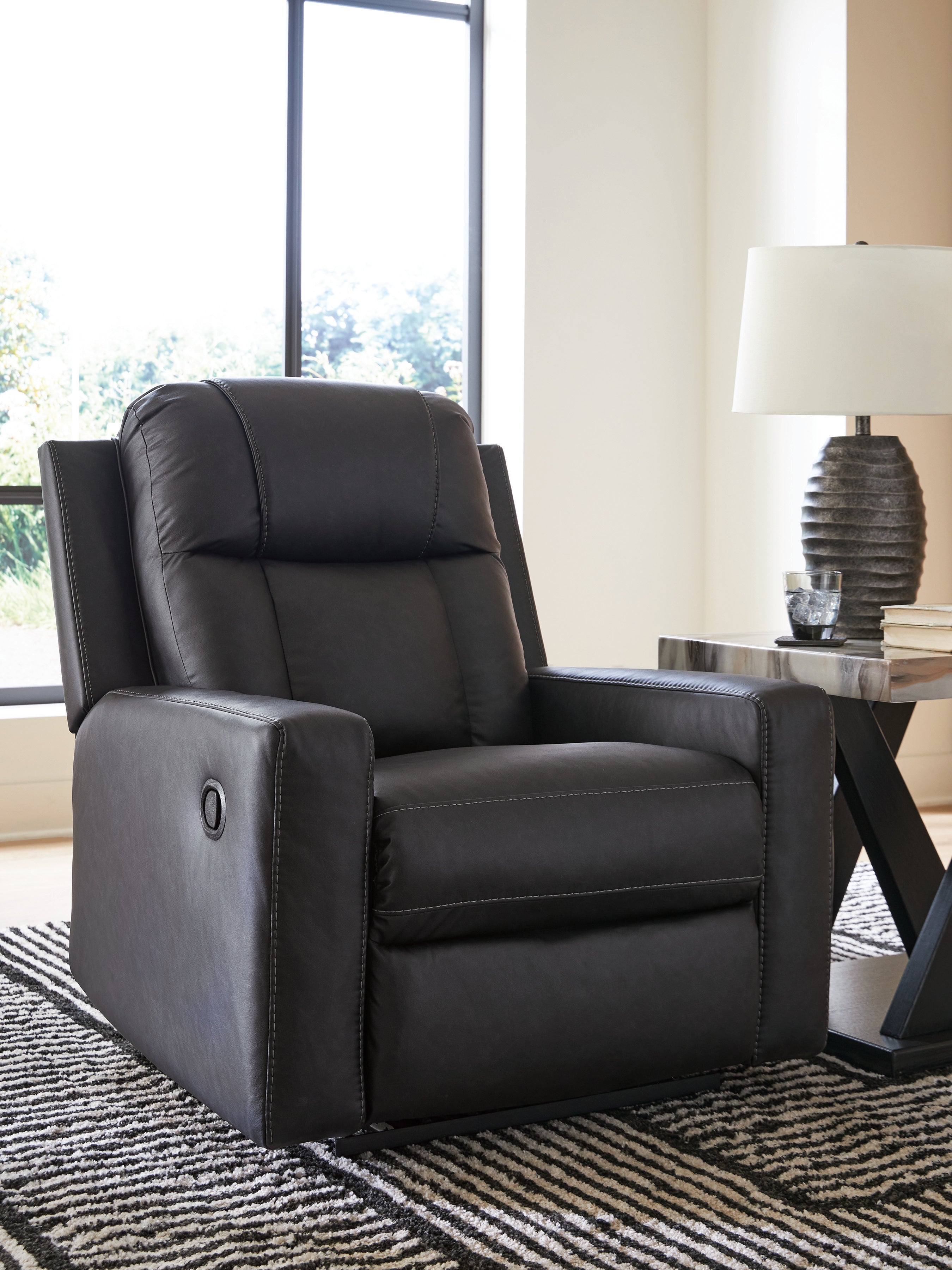 Family Deals Furniture - Ashley Furniture - Mackmenville Living Room - Zero Wall Recliner / Carbon - 7471329