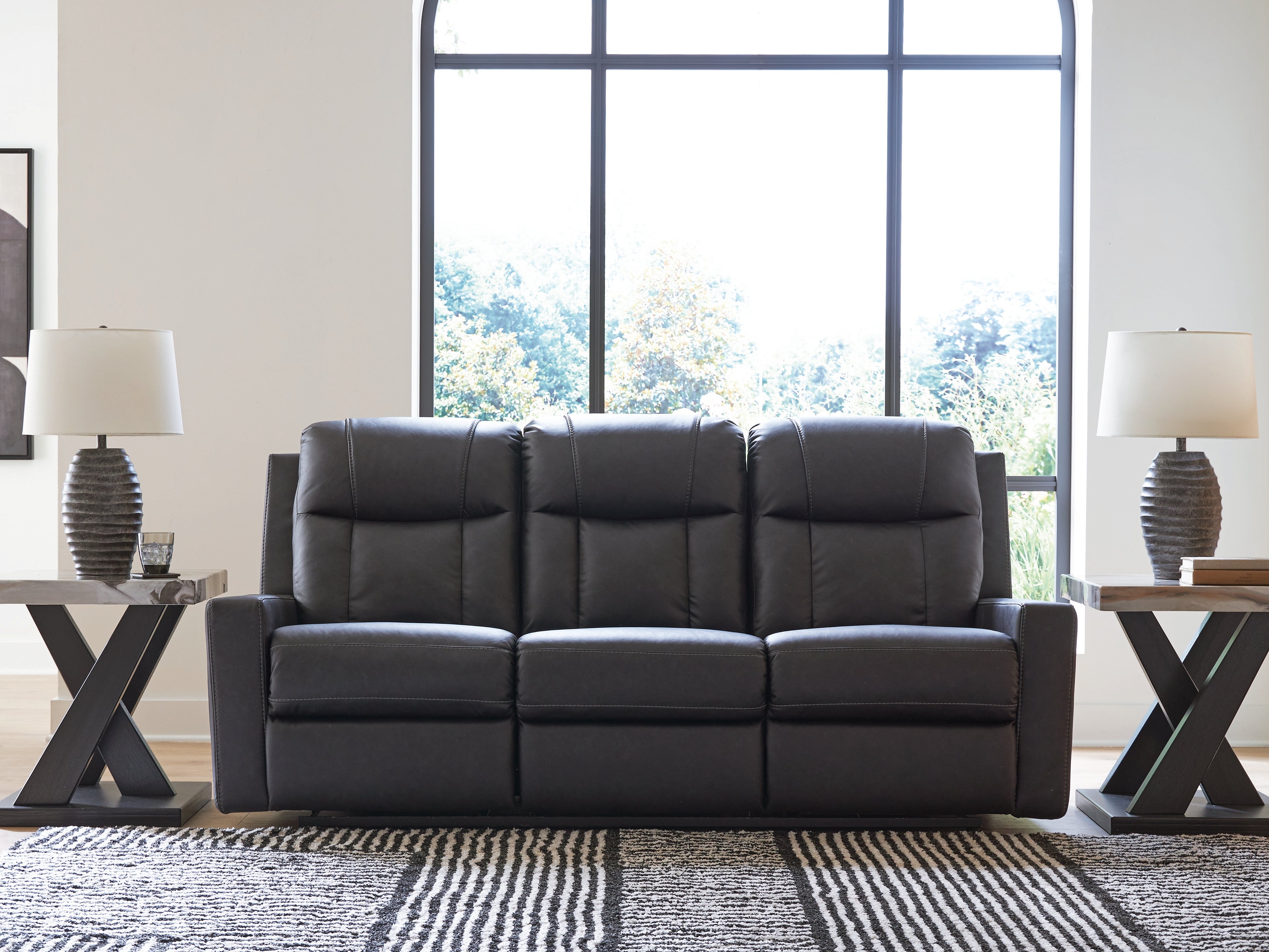 Family Deals Furniture - Ashley Furniture - Mackmenville Living Room - Reclining Sofa / Carbon - 7471388