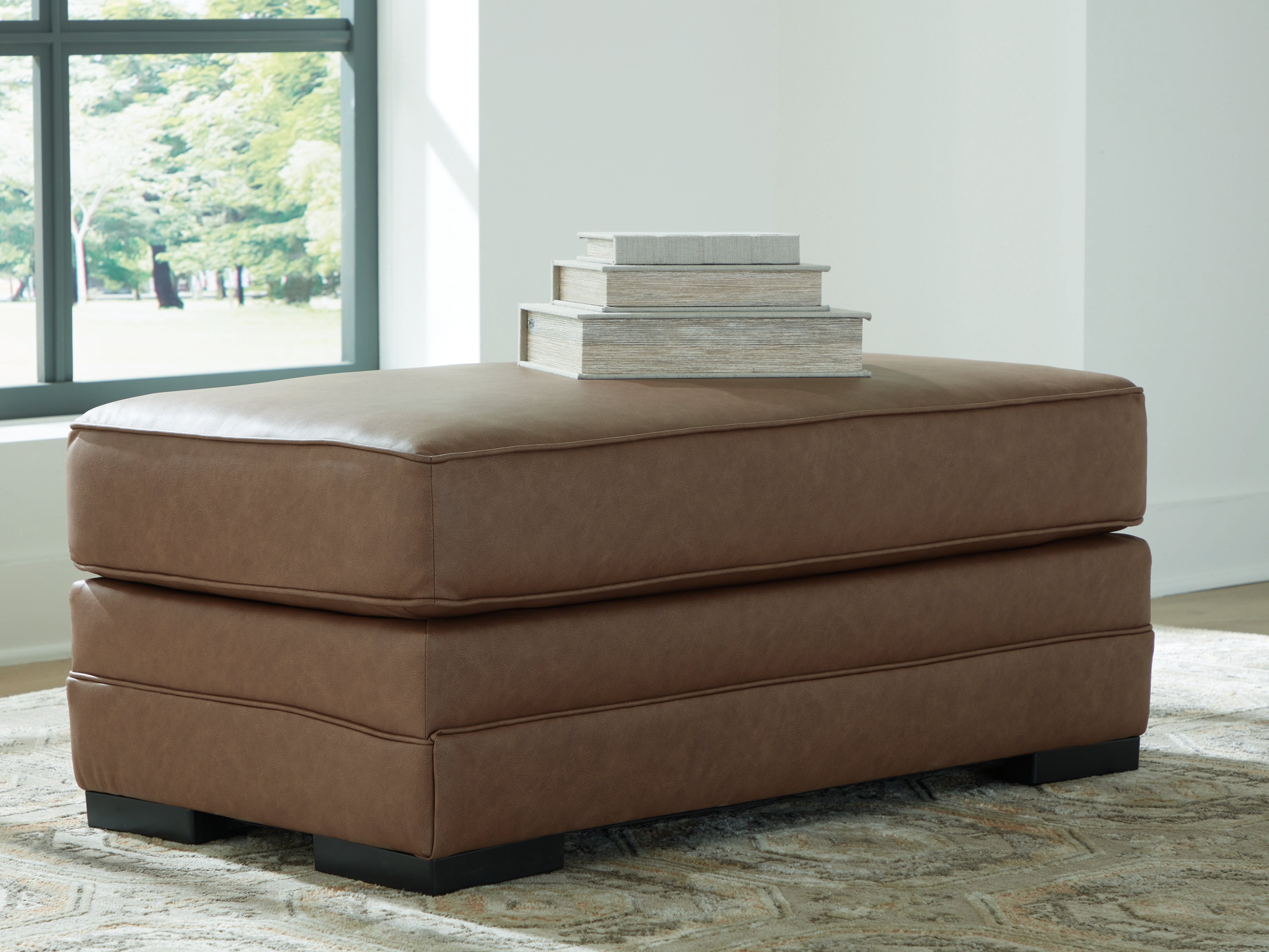 Family Deals Furniture - Ashley Furniture - VillaCourt Living Room - Ottoman / Caramel - 7490914