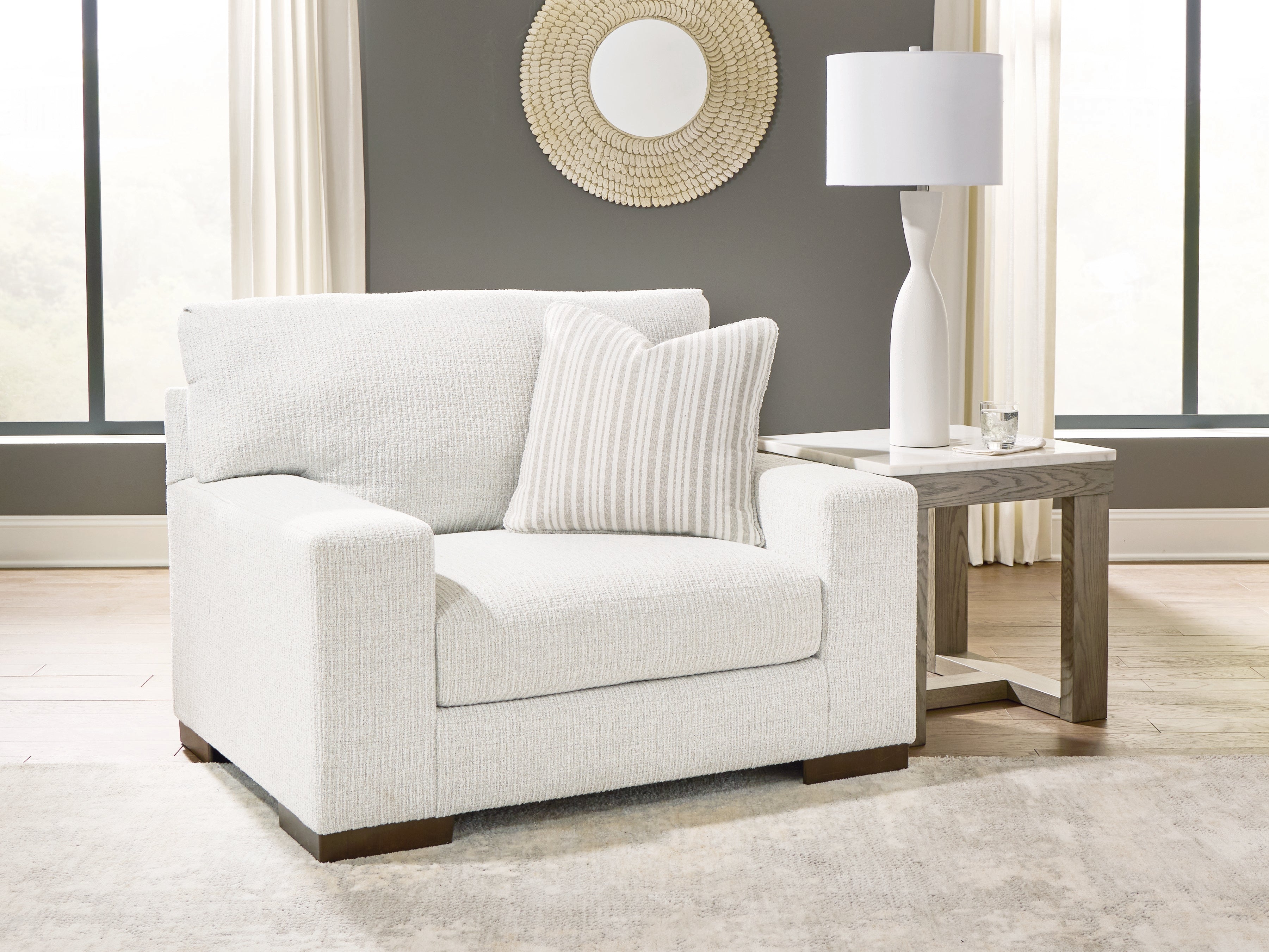 Family Deals Furniture - Ashley Furniture - Hartside Living Room - Chair and a Half / Frosted - 8010423