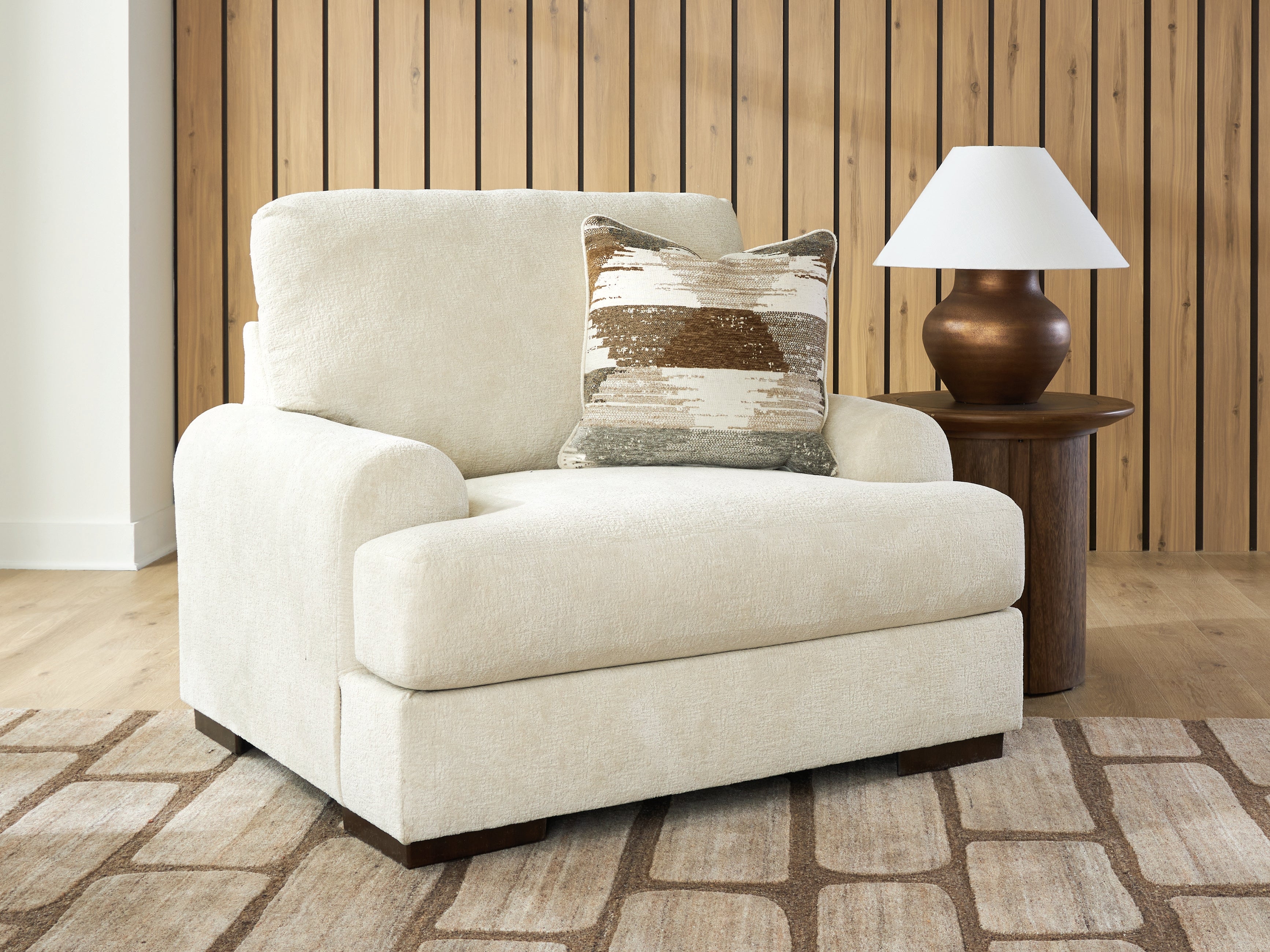 Family Deals Furniture - Ashley Furniture - Jayne Park Living Room - Chair and a Half / Sand - PC8150623