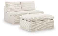 Family Deals Furniture - Ashley Furniture - Fannin Sectional - 2 Armless Chairs w/Otto (3/CN) - PC8430431