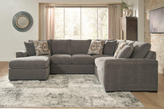 Family Deals Furniture - Ashley Furniture - Larson Levee Sectional - RAF 3-Piece Sectional / Espresso - PC86205S2