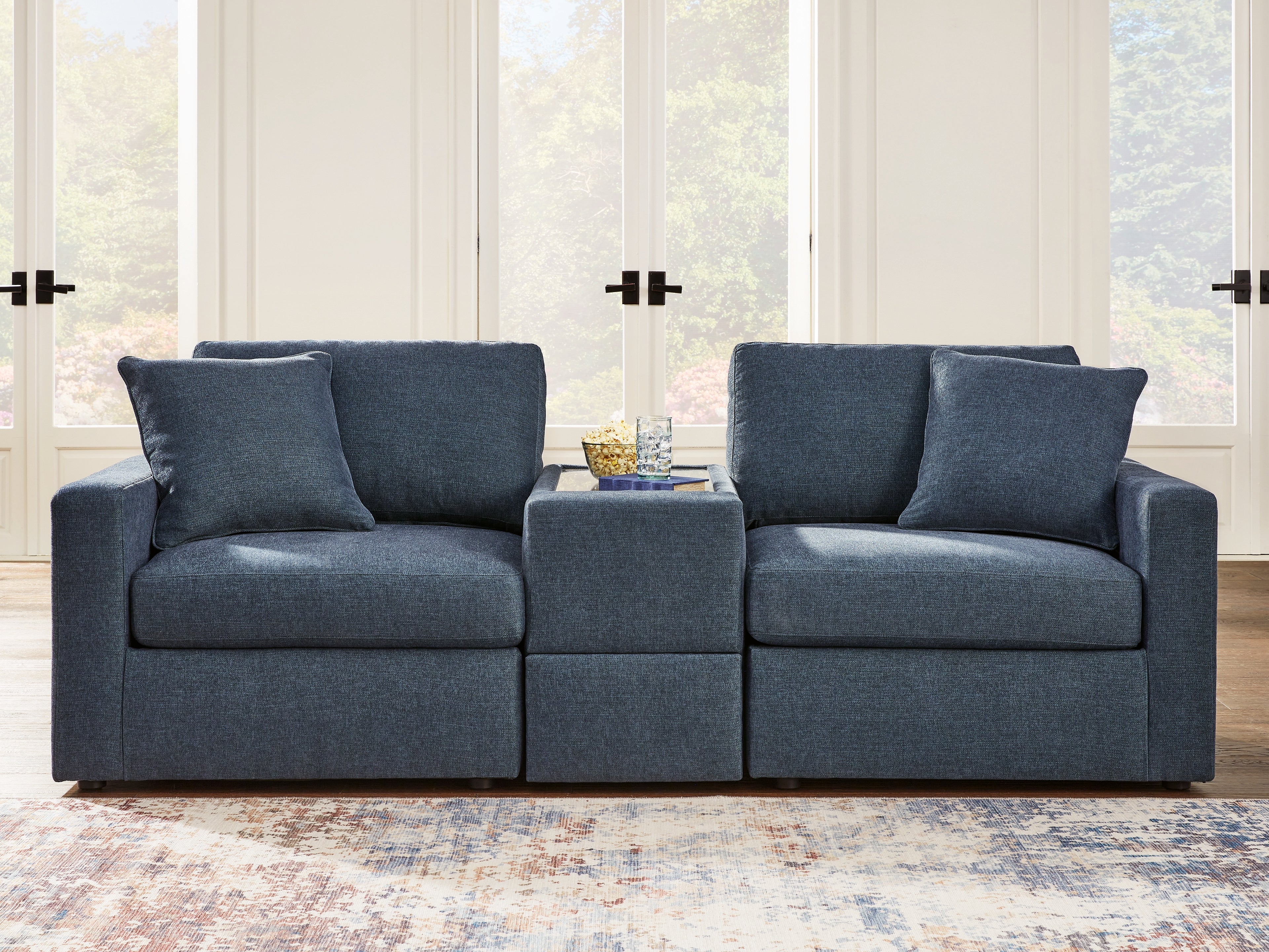 Family Deals Furniture - Ashley Furniture - Modmax Sectional - RAF 3-Piece Sectional / Ink - 92101S3