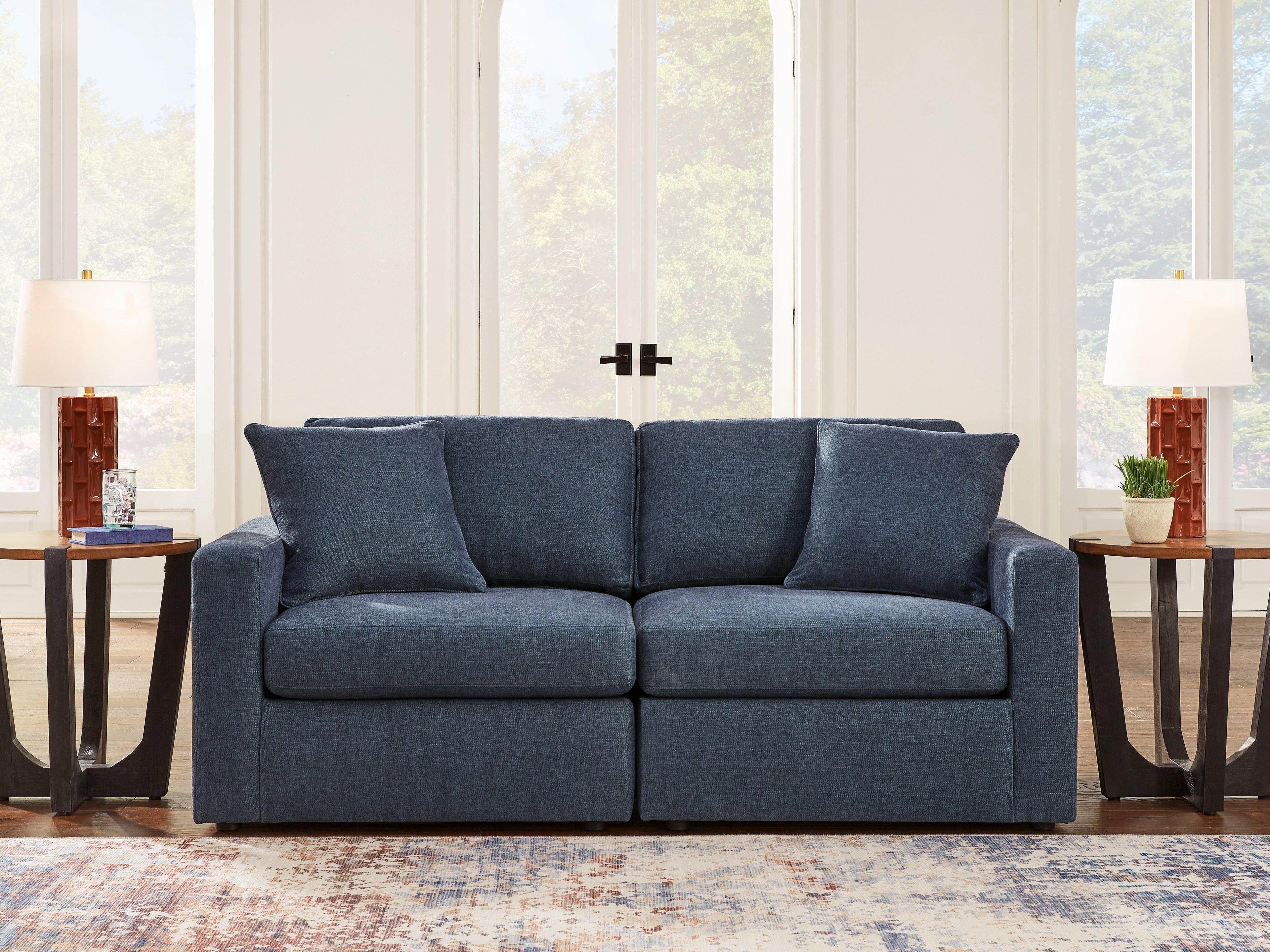 Family Deals Furniture - Ashley Furniture - Modmax Sectional - RAF 2-Piece Sectional / Ink - 92101S1