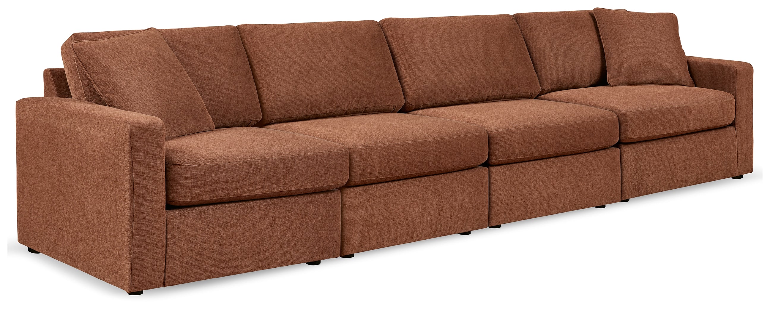 Family Deals Furniture - Ashley Furniture - Modmax Sectional - RAF 4-Piece Sectional / Spice - 92102S10