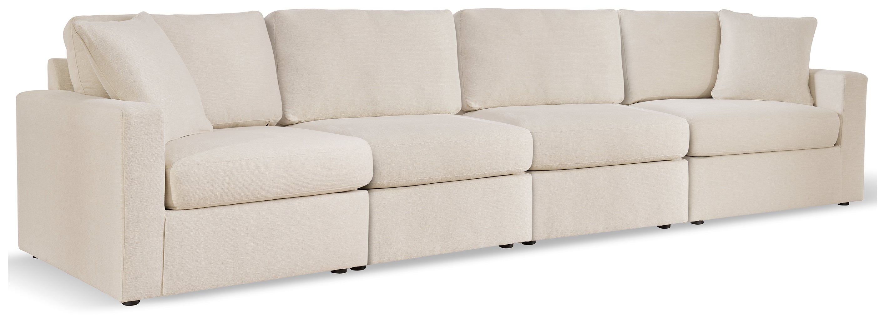 Family Deals Furniture - Ashley Furniture - Modmax Sectional - RAF 4-Piece Sectional / Oyster - 92103S10