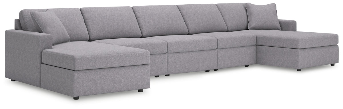 Family Deals Furniture - Ashley Furniture - Modmax 5-Piece Double Chaise Sectional - 5-Piece Double Chaise Sectional - 92104S125