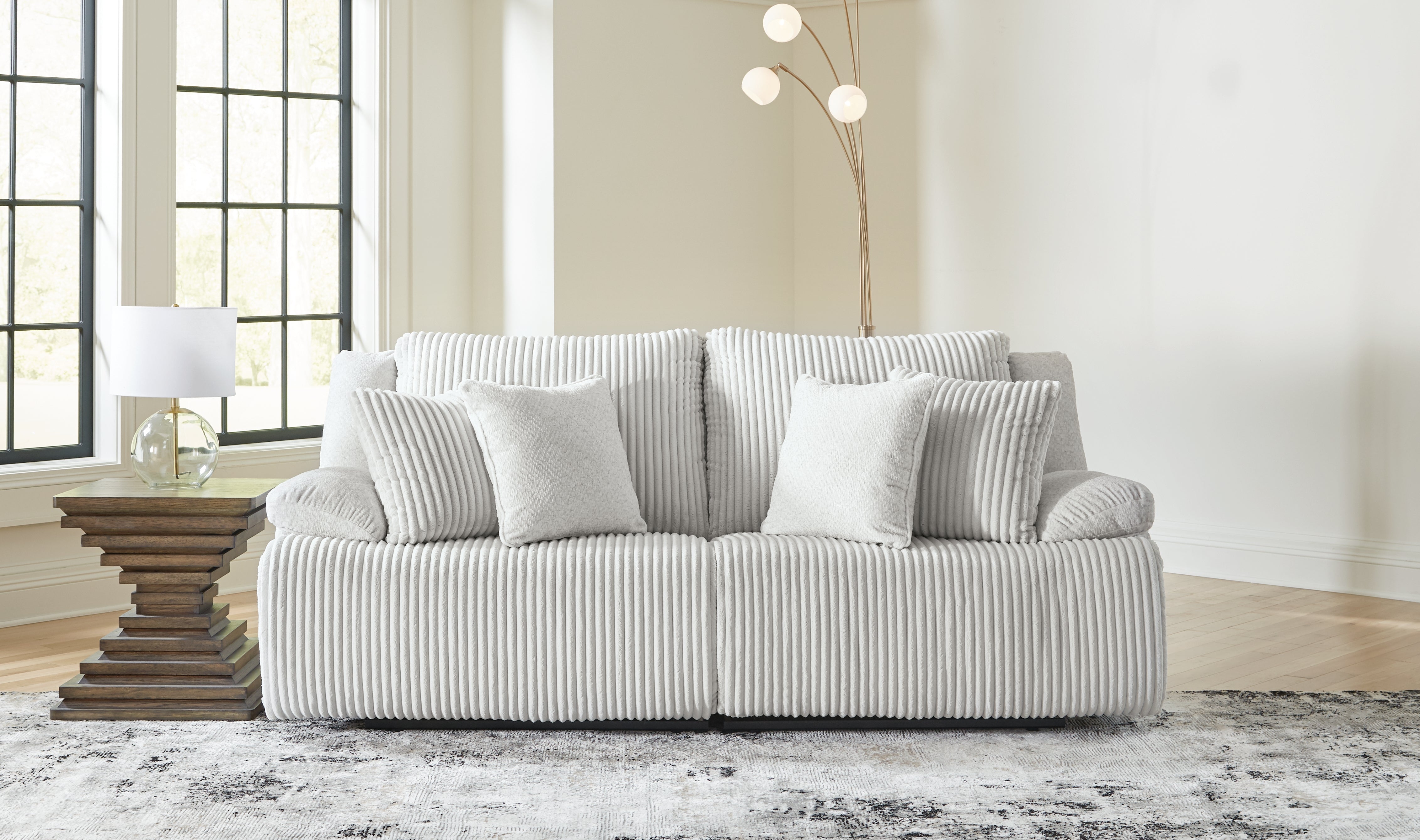 Family Deals Furniture - Ashley Furniture - Top Tier Sectional - 2-Piece Sectional Loveseat / Alloy - 92706S9