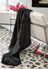 Family Deals Furniture - Ashley Furniture - Chaddon Throw (Set of 3) - Throw (3/CS) / Black - A1001061