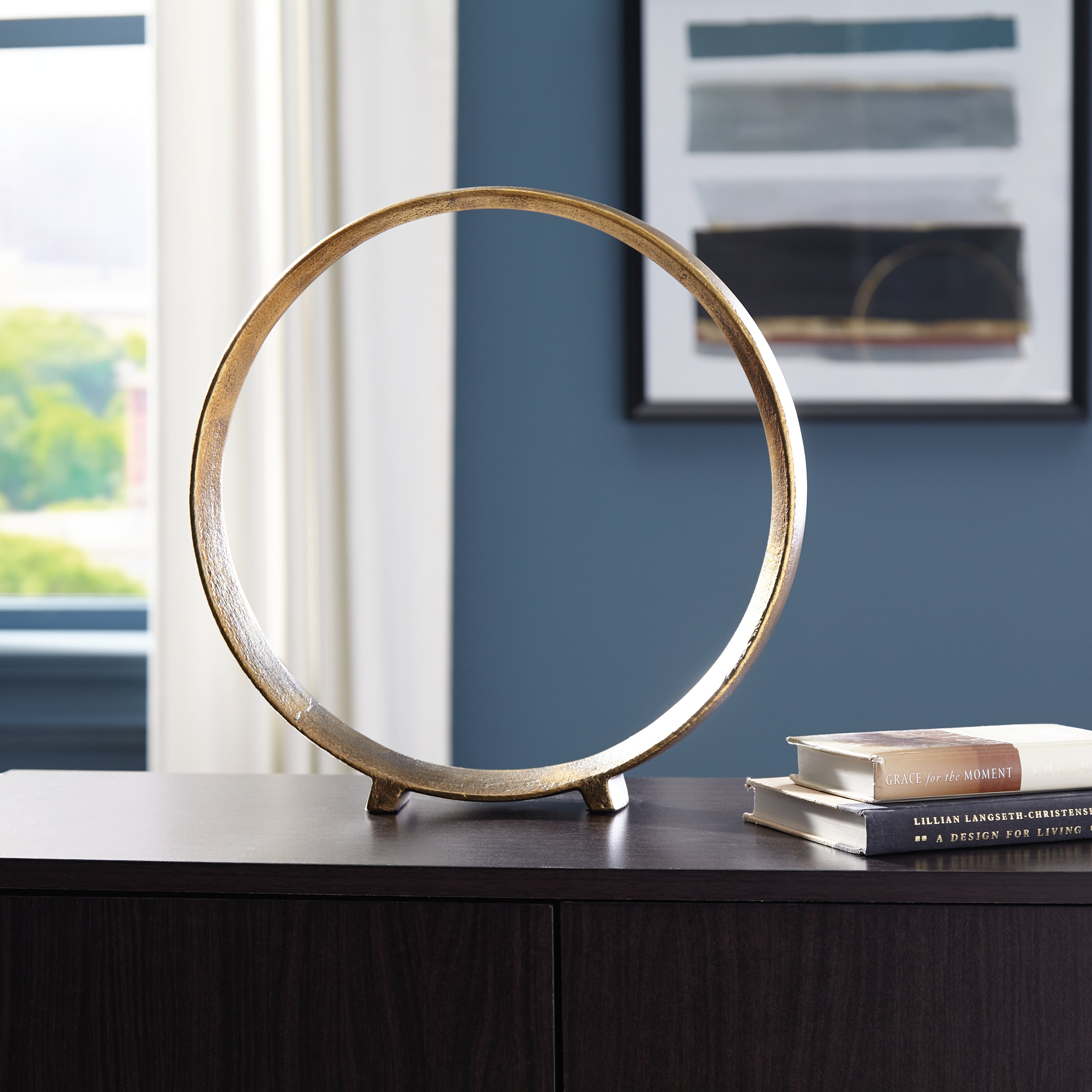 Family Deals Furniture - Ashley Furniture - Ryandale Sculpture - Sculpture (2/CS) / Antique Brass Finish - A2000500