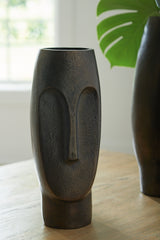 Family Deals Furniture - Ashley Furniture - Elanman Vase - Vase / Antique Bronze - A2000693