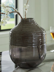 Family Deals Furniture - Ashley Furniture - Harpwick Vase - Vase / Iridescent Gray - A2000726
