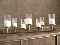 Family Deals Furniture - Ashley Furniture - Wallmond Candle Holder - Candle Holder / Antique Brass Finish - A2000820