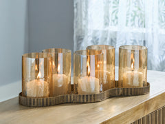 Family Deals Furniture - Ashley Furniture - Evereton Candle Holder - Candle Holder / Antique Gold Finish - A2000856