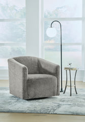 Family Deals Furniture - Ashley Furniture - Bramner Accent Chair - Swivel Accent Chair / Charcoal - A3000330