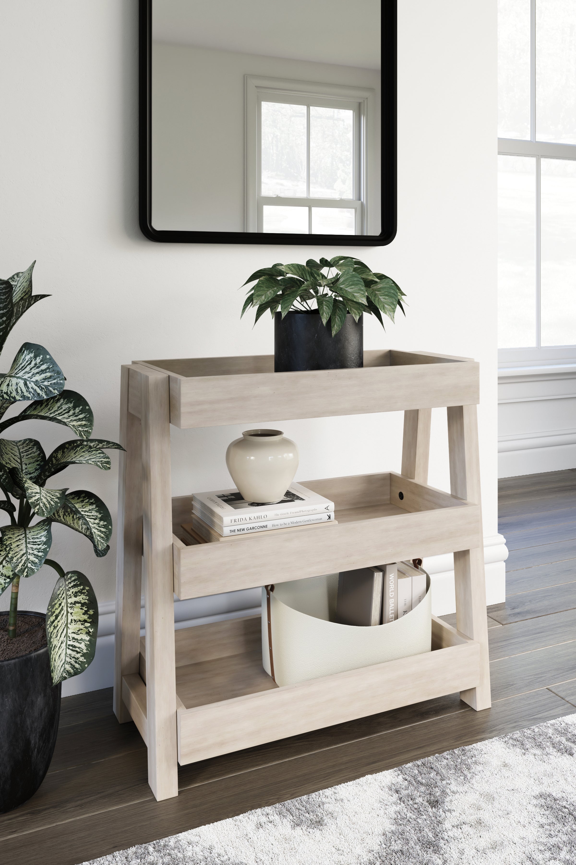 Family Deals Furniture - Ashley Furniture - Blariden Shelf Accent Table - Shelf Accent Table / Light Tan - A4000368