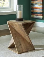 Family Deals Furniture - Ashley Furniture - Zalemont Accent Table - Accent Table / Distressed Brown - A4000510