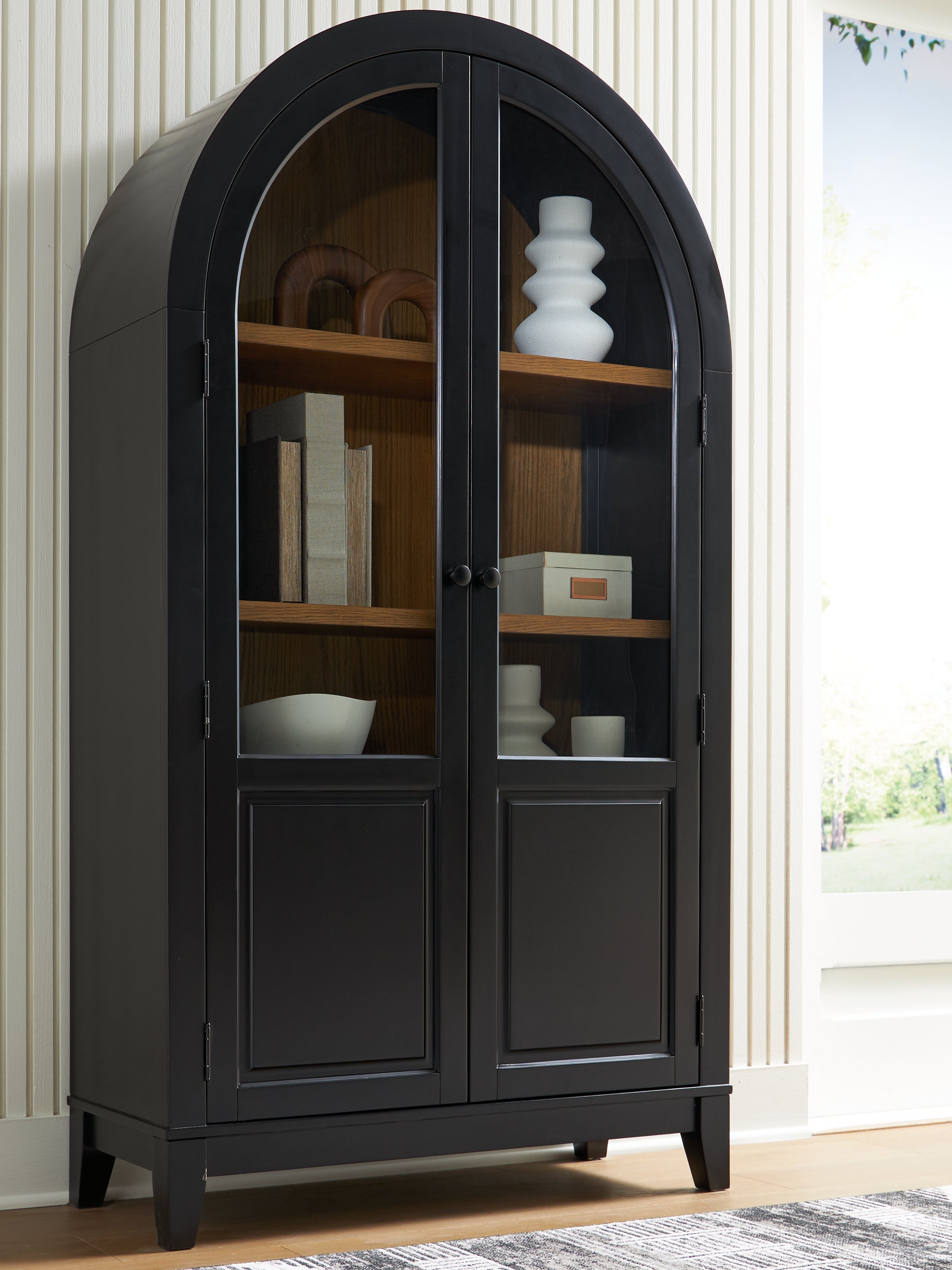 Family Deals Furniture - Ashley Furniture - Dagandale Accent Cabinet - Accent Cabinet / Black/Natural - A4000599