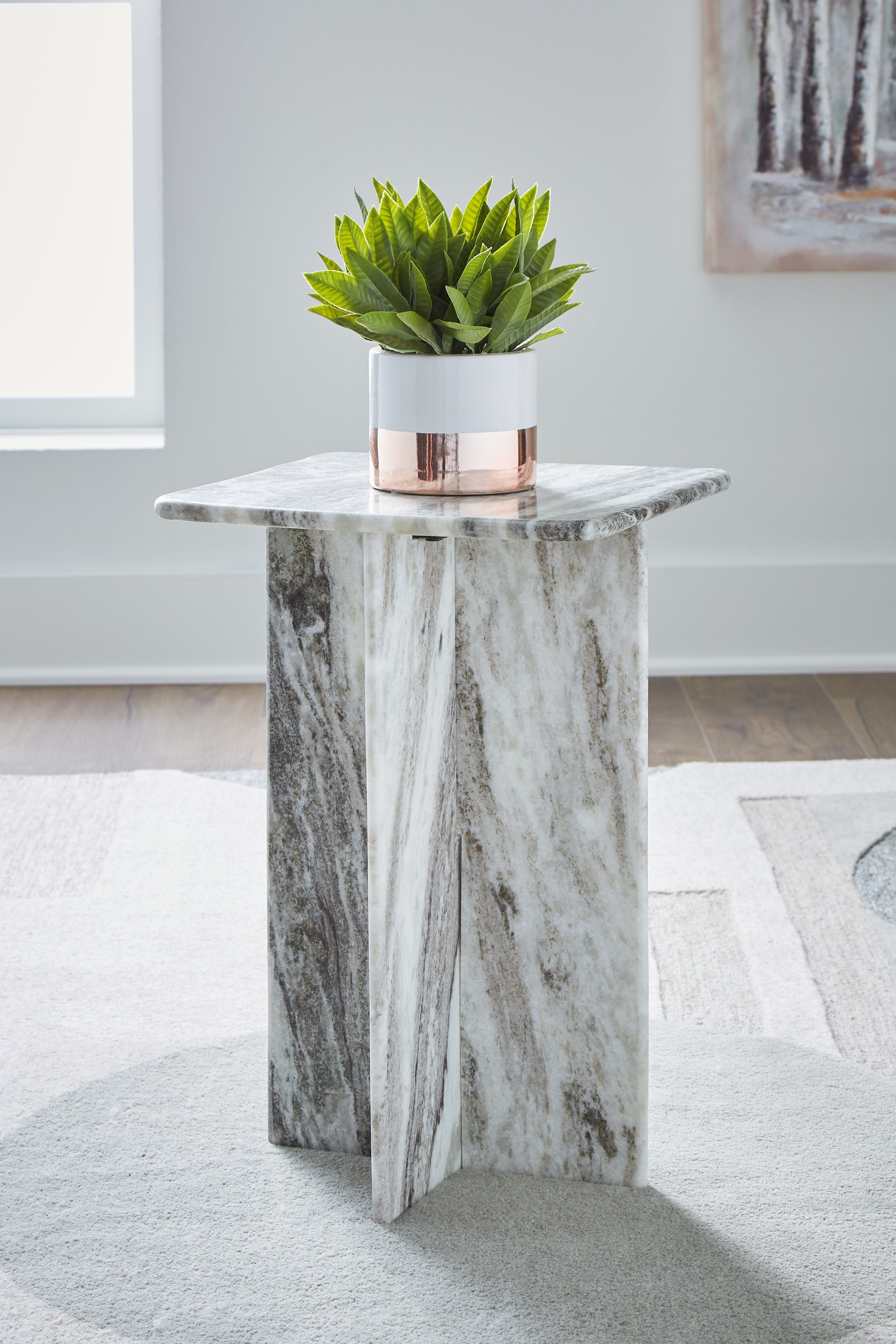 Family Deals Furniture - Ashley Furniture - Keithwell Accent Table - Accent Table / Gray - A4000611