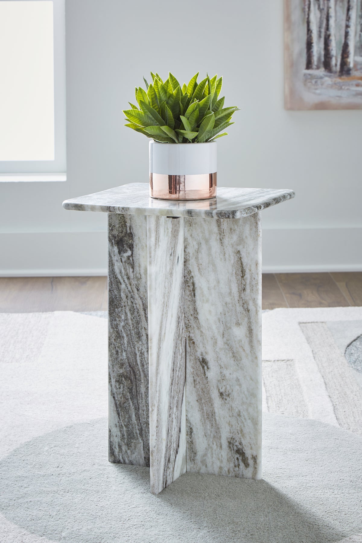 Family Deals Furniture - Ashley Furniture - Keithwell Accent Table - Accent Table / Gray - A4000611